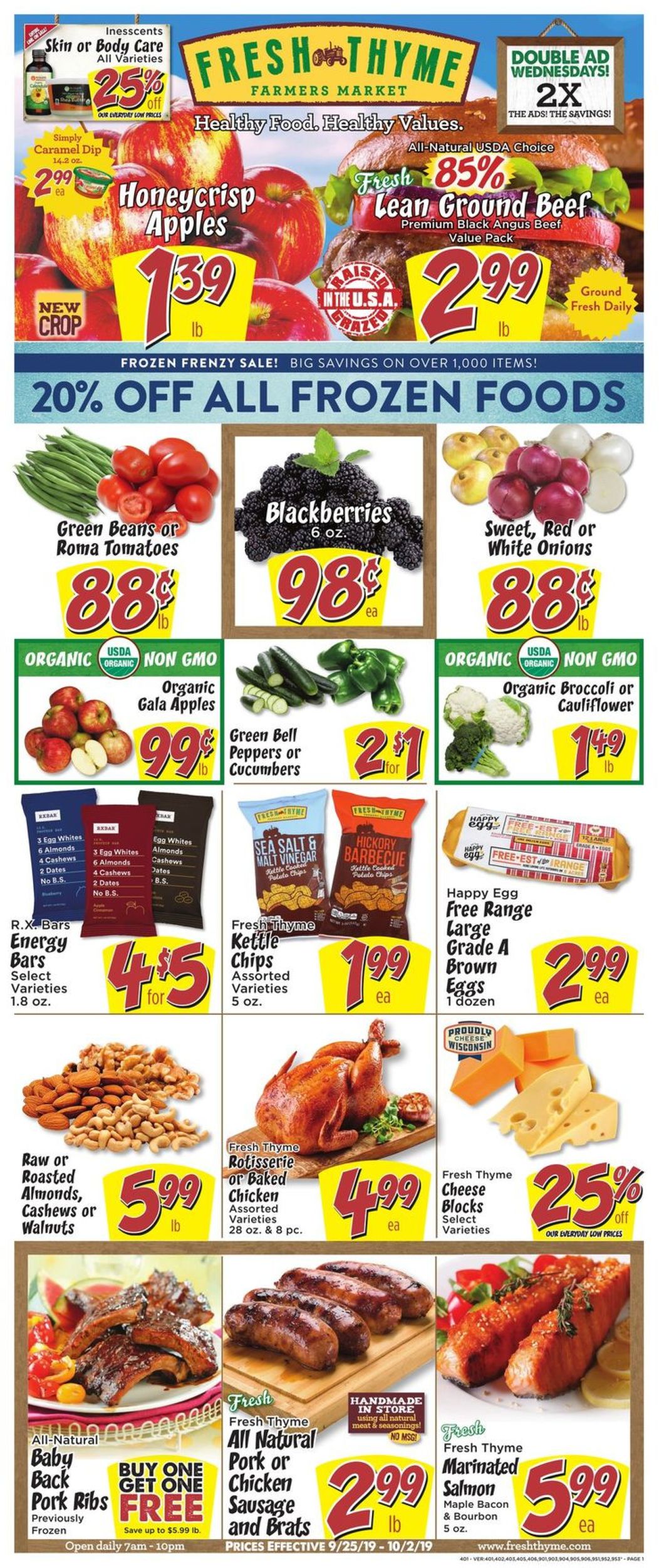 Catalogue Fresh Thyme from 09/25/2019