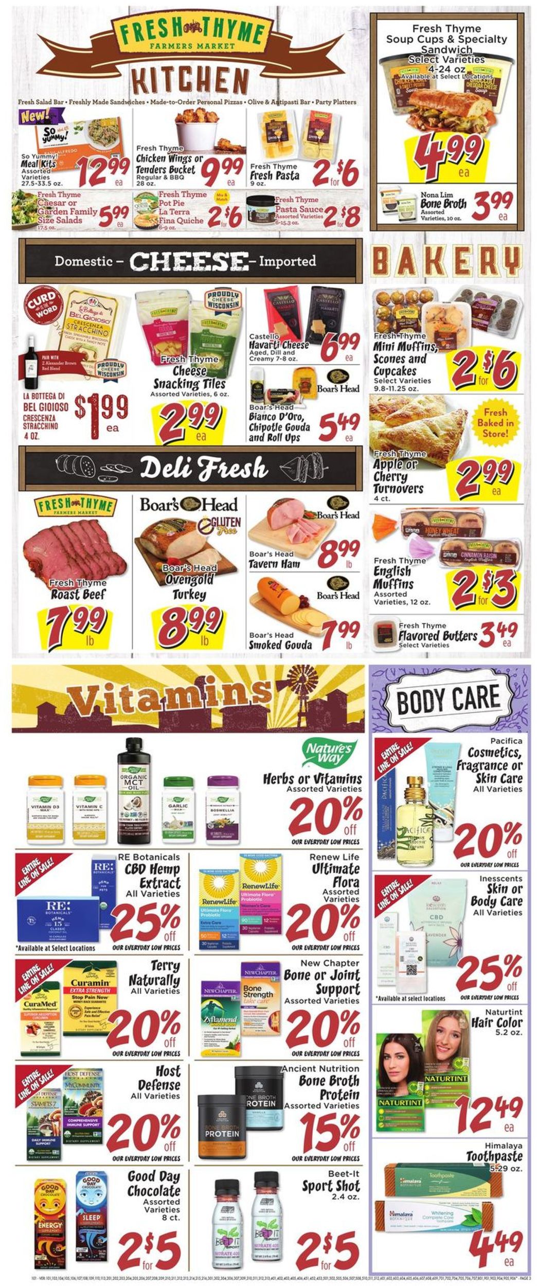 Catalogue Fresh Thyme from 09/25/2019