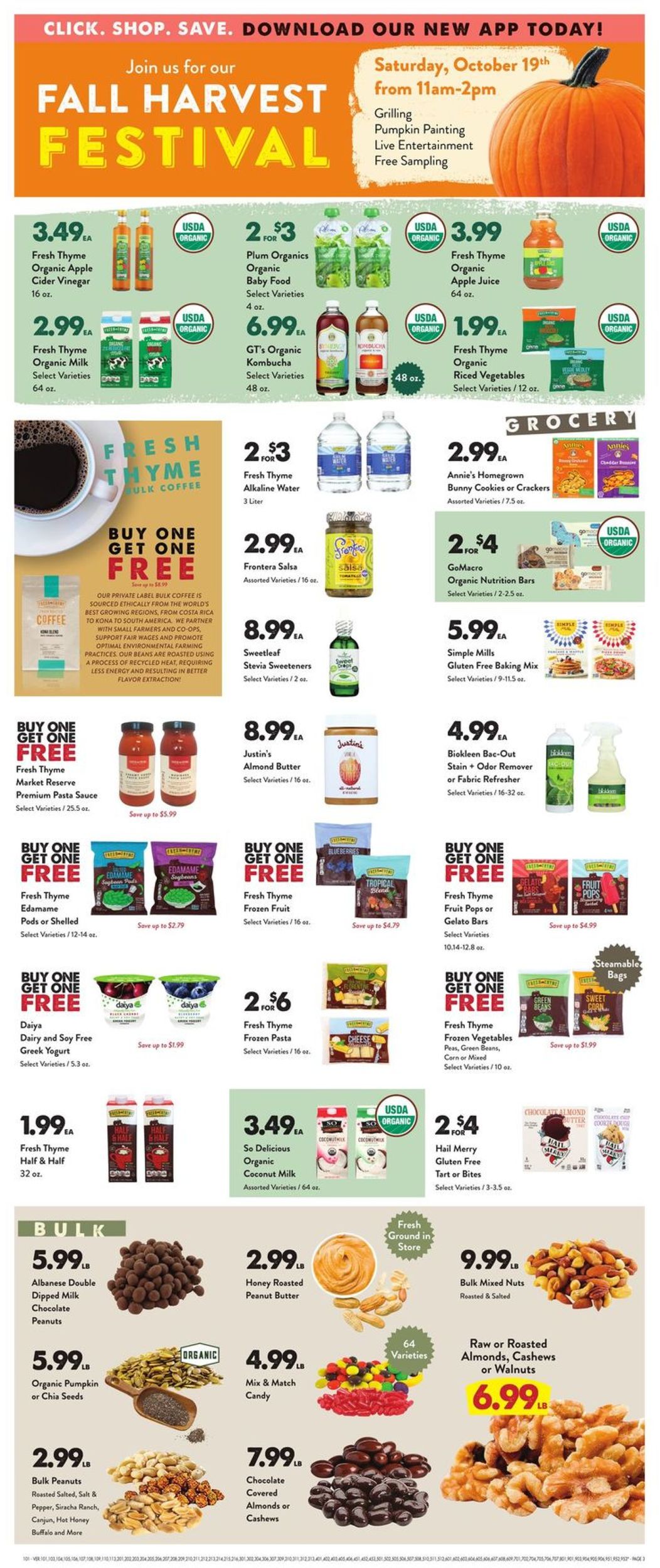 Catalogue Fresh Thyme from 10/16/2019