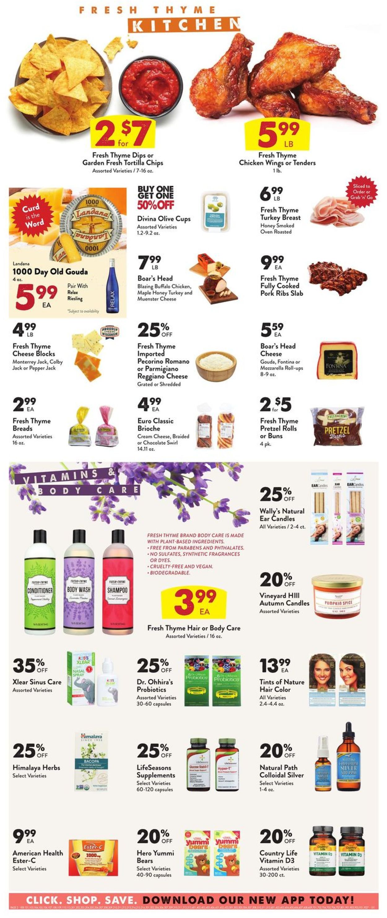 Catalogue Fresh Thyme from 10/30/2019