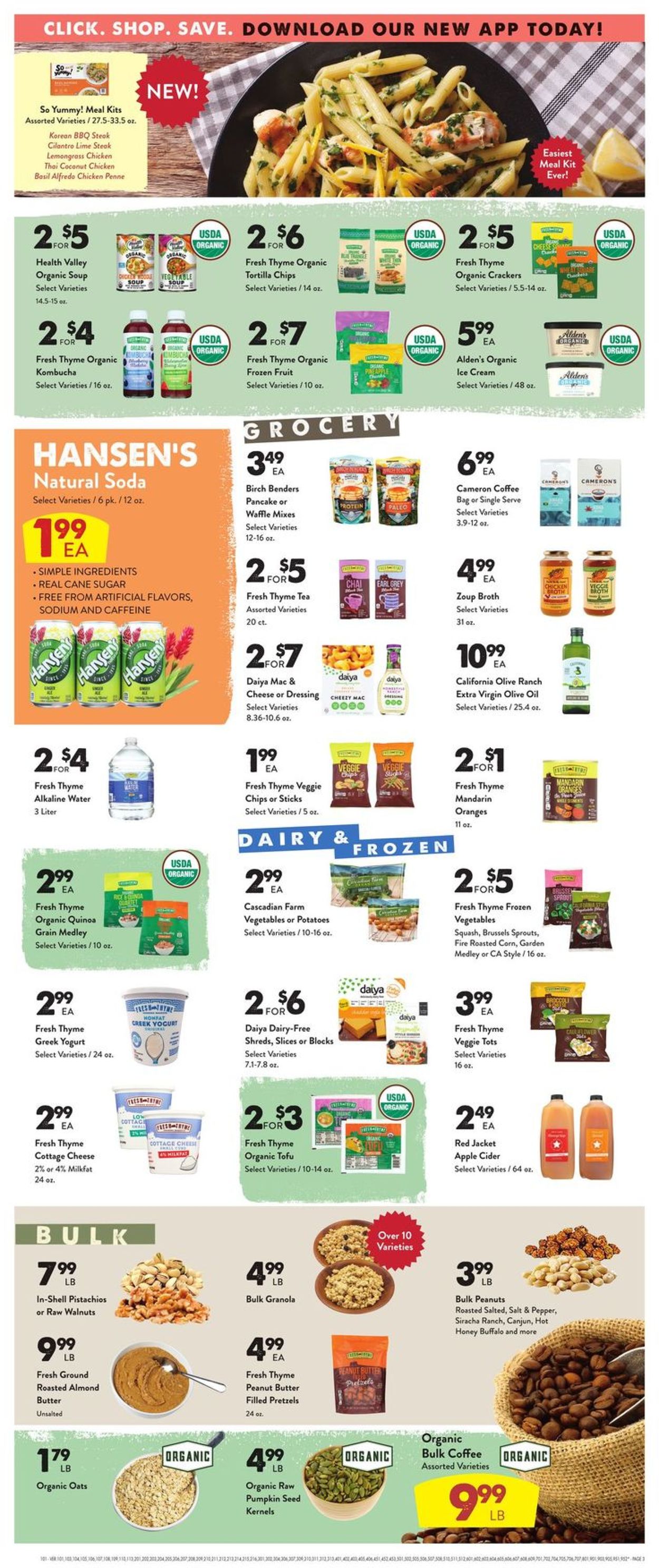 Catalogue Fresh Thyme from 10/30/2019
