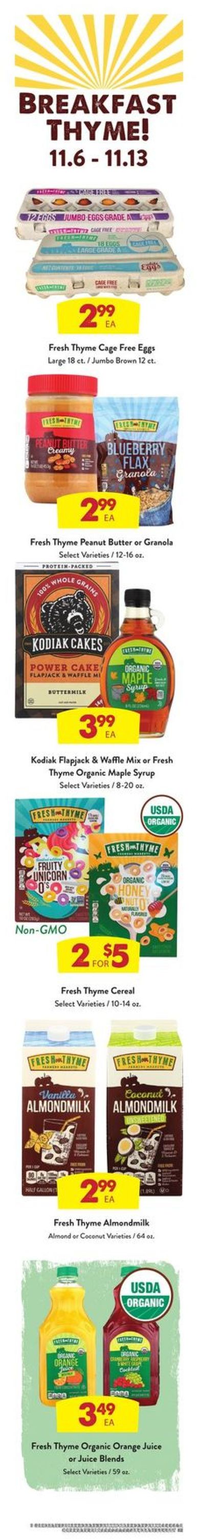 Catalogue Fresh Thyme from 11/06/2019