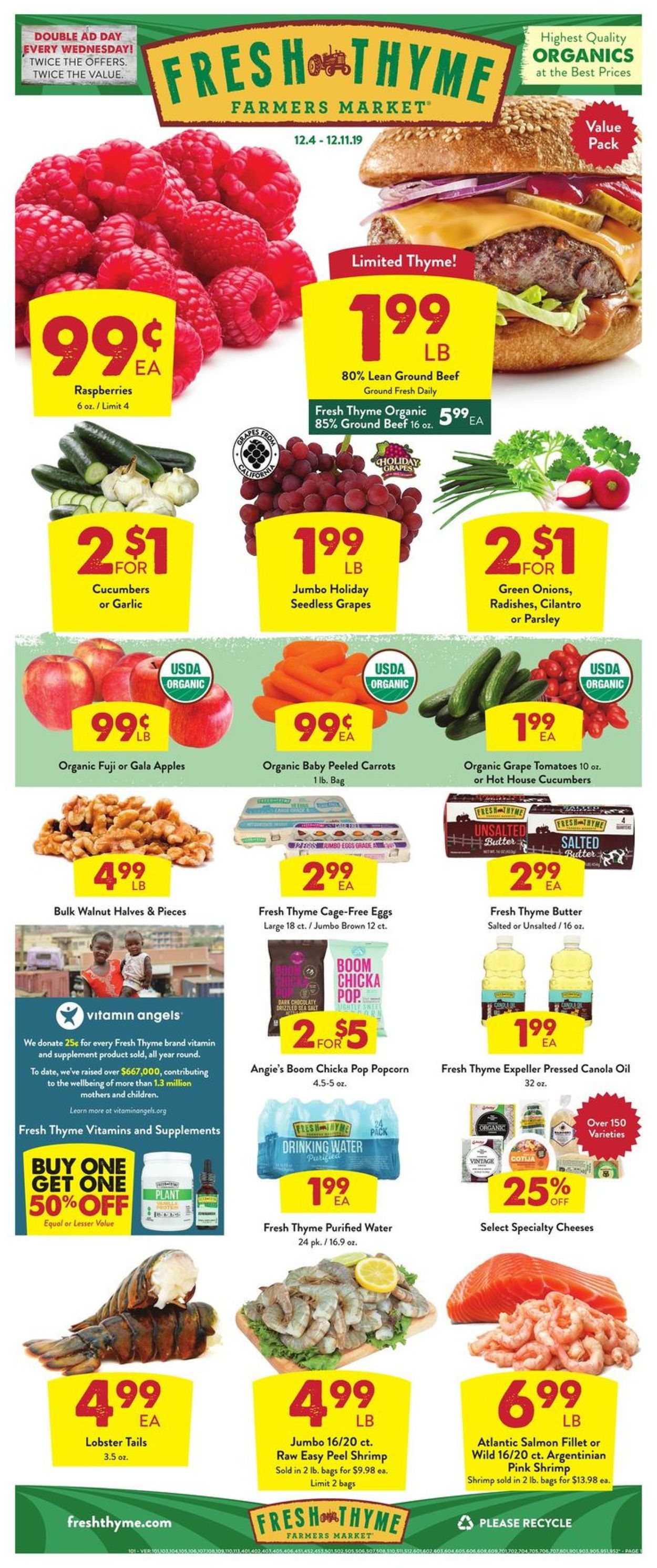 Catalogue Fresh Thyme from 12/04/2019