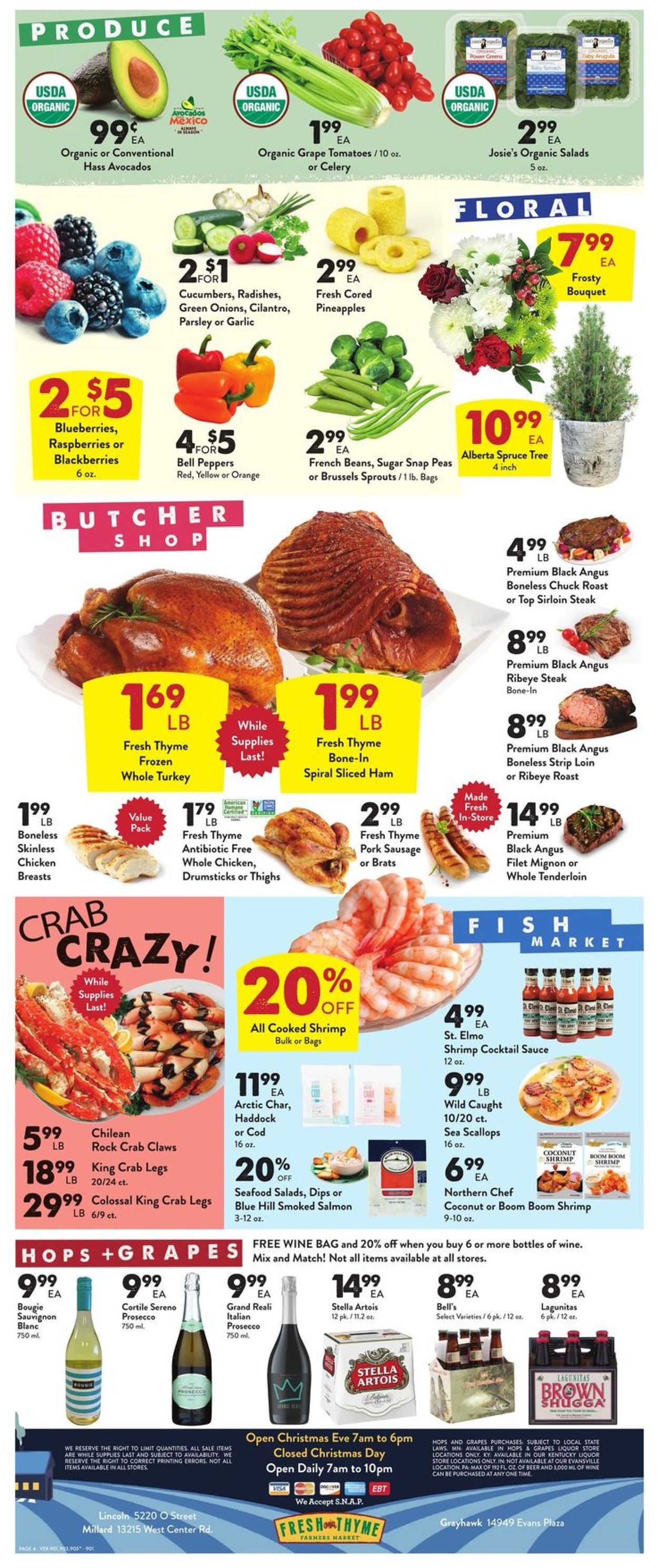 Catalogue Fresh Thyme - Holidays Ad 2019 from 12/18/2019
