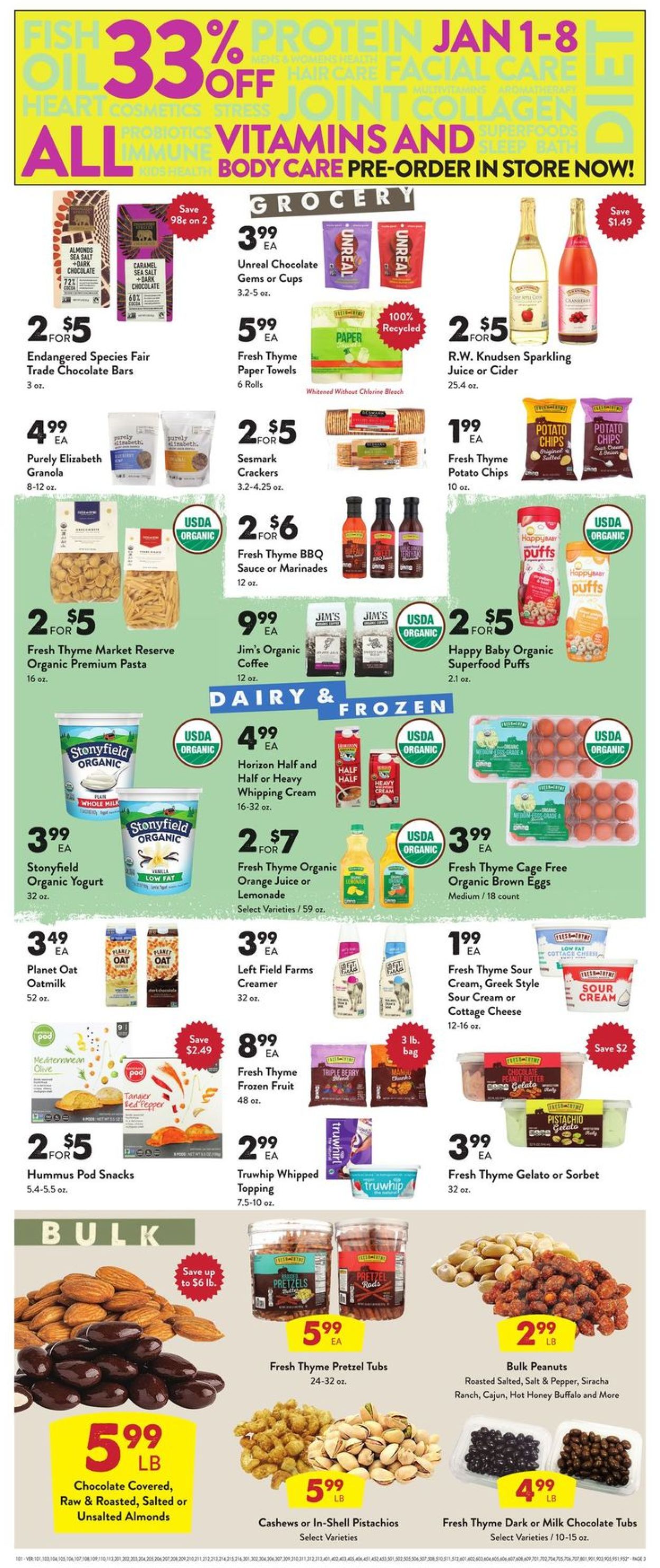 Catalogue Fresh Thyme from 12/26/2019