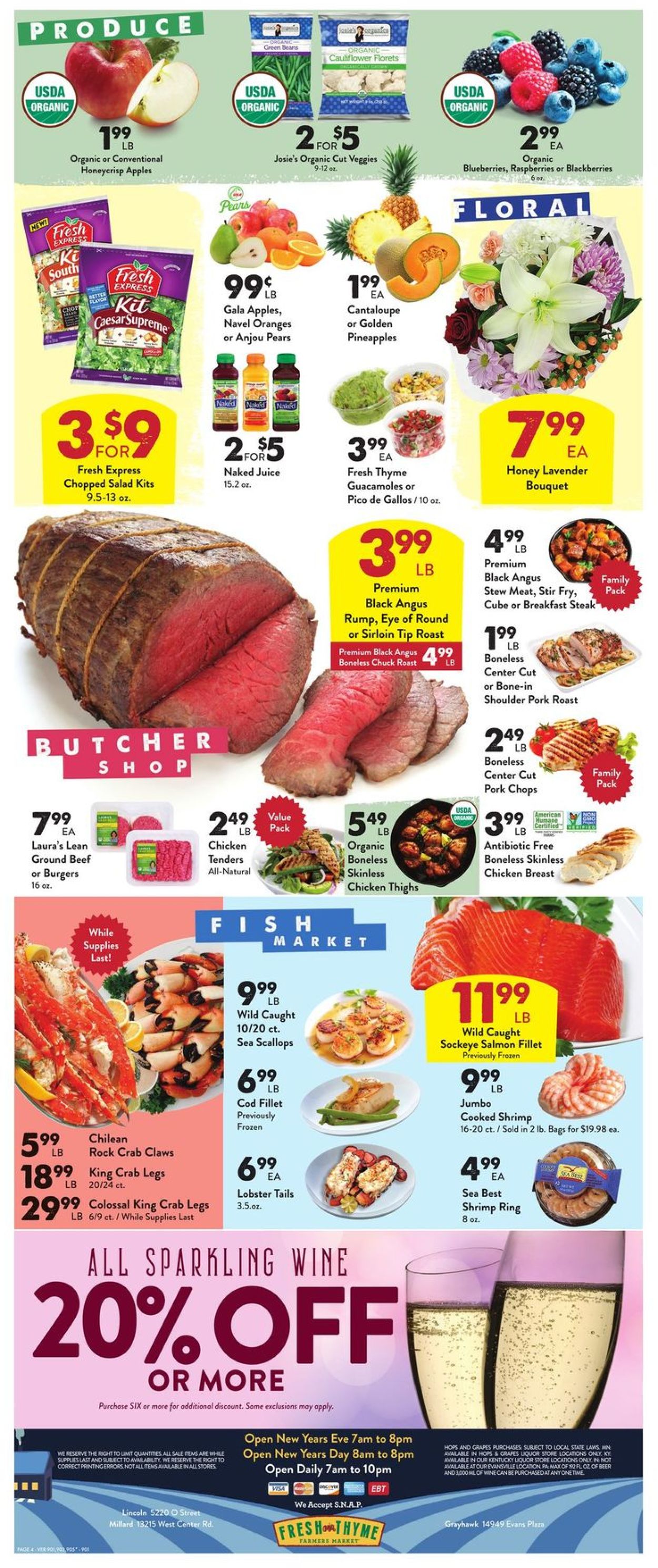 Catalogue Fresh Thyme from 12/26/2019