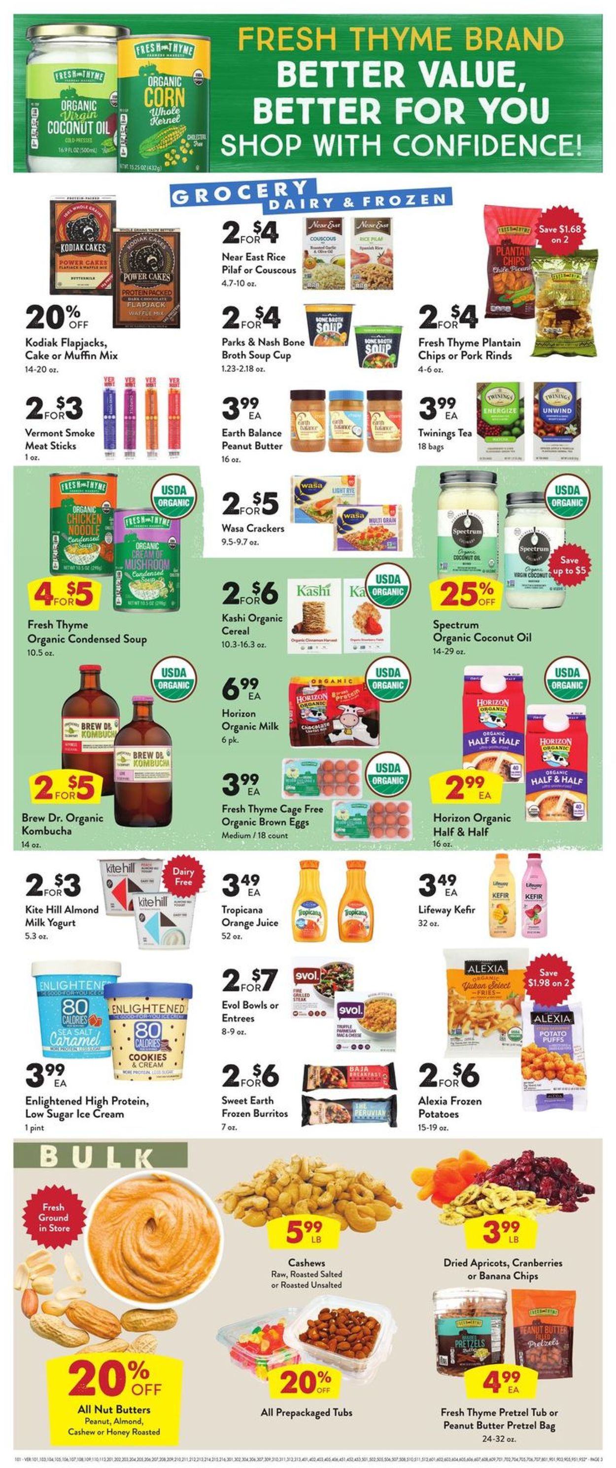 Catalogue Fresh Thyme from 01/15/2020