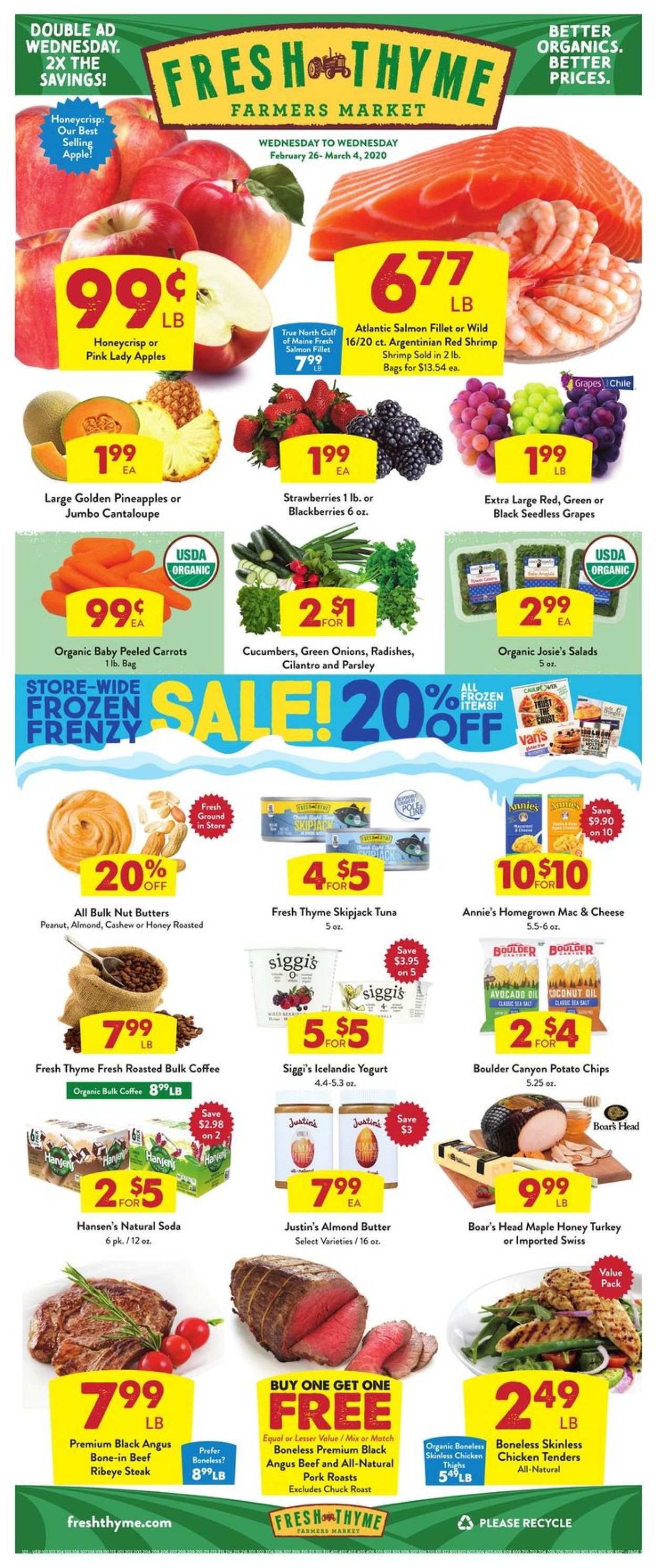Catalogue Fresh Thyme from 02/26/2020