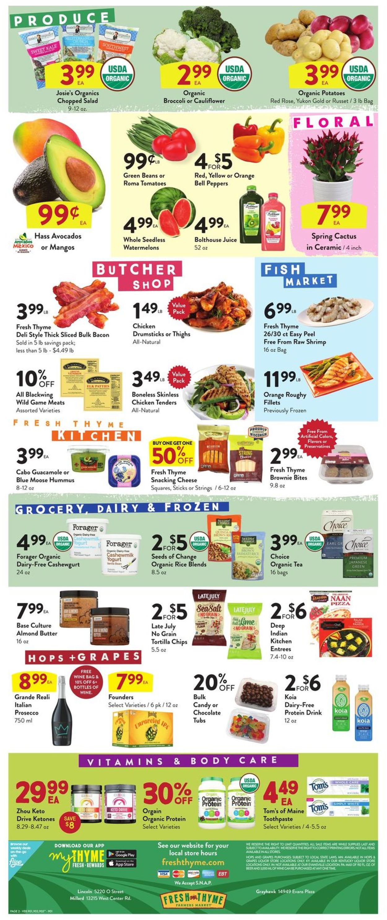 Catalogue Fresh Thyme from 04/15/2020