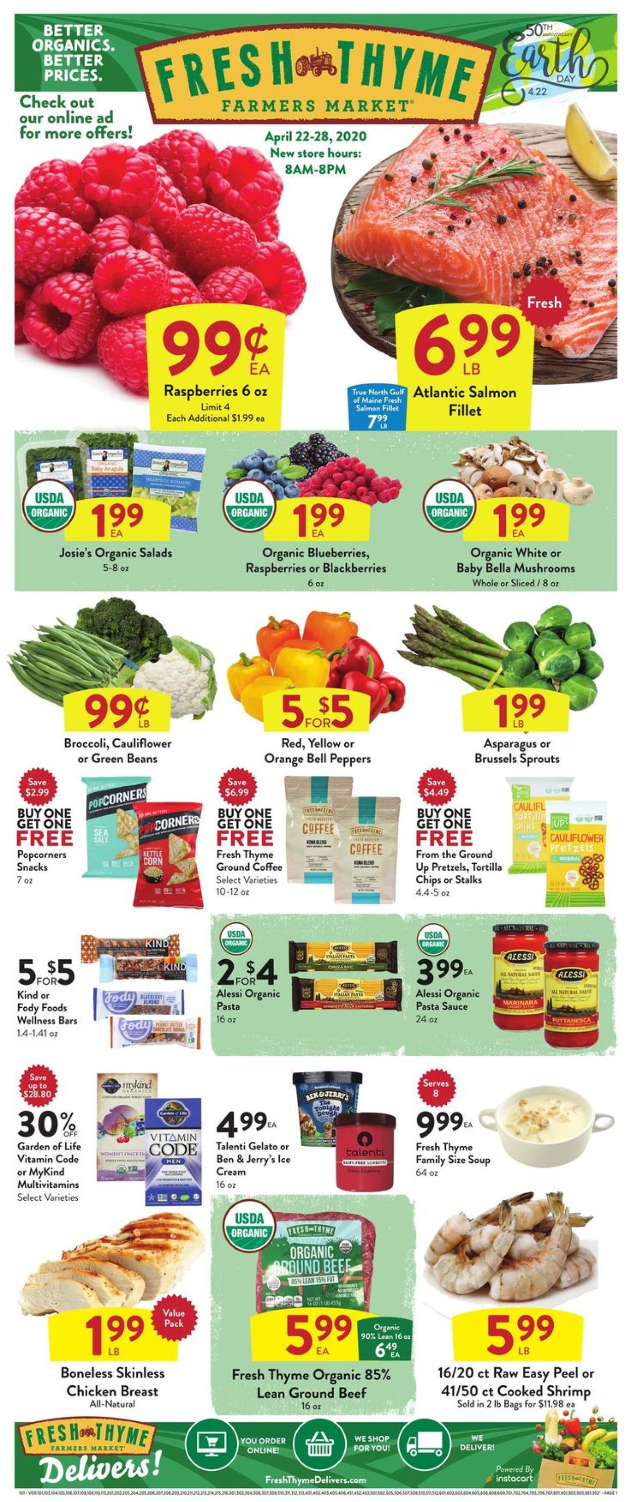Catalogue Fresh Thyme from 04/22/2020