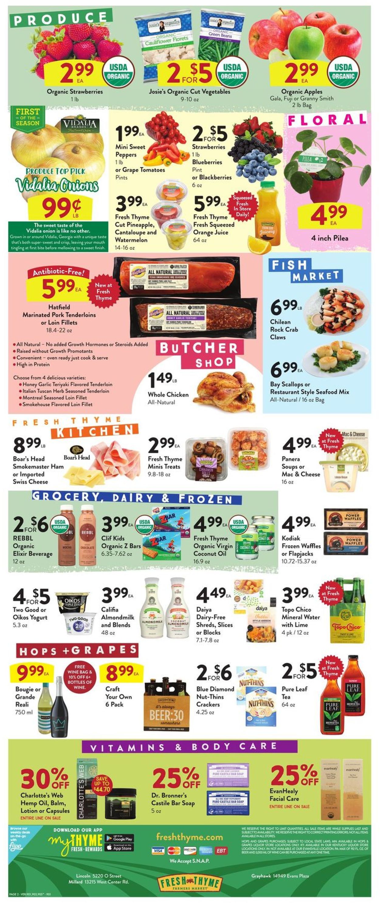 Catalogue Fresh Thyme from 04/22/2020