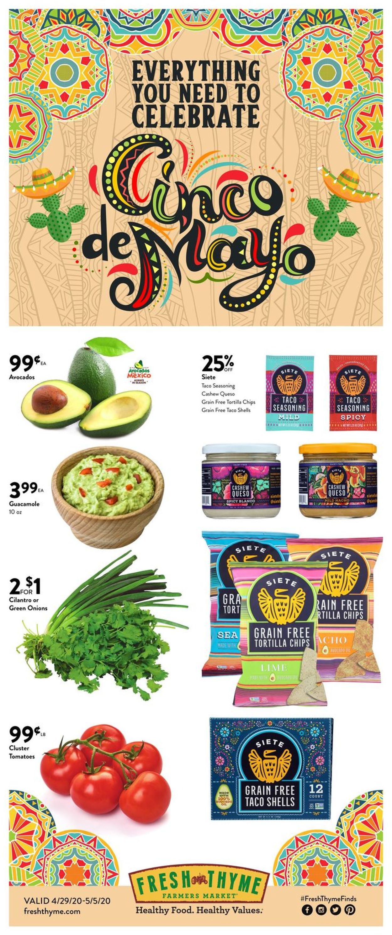 Catalogue Fresh Thyme from 04/29/2020