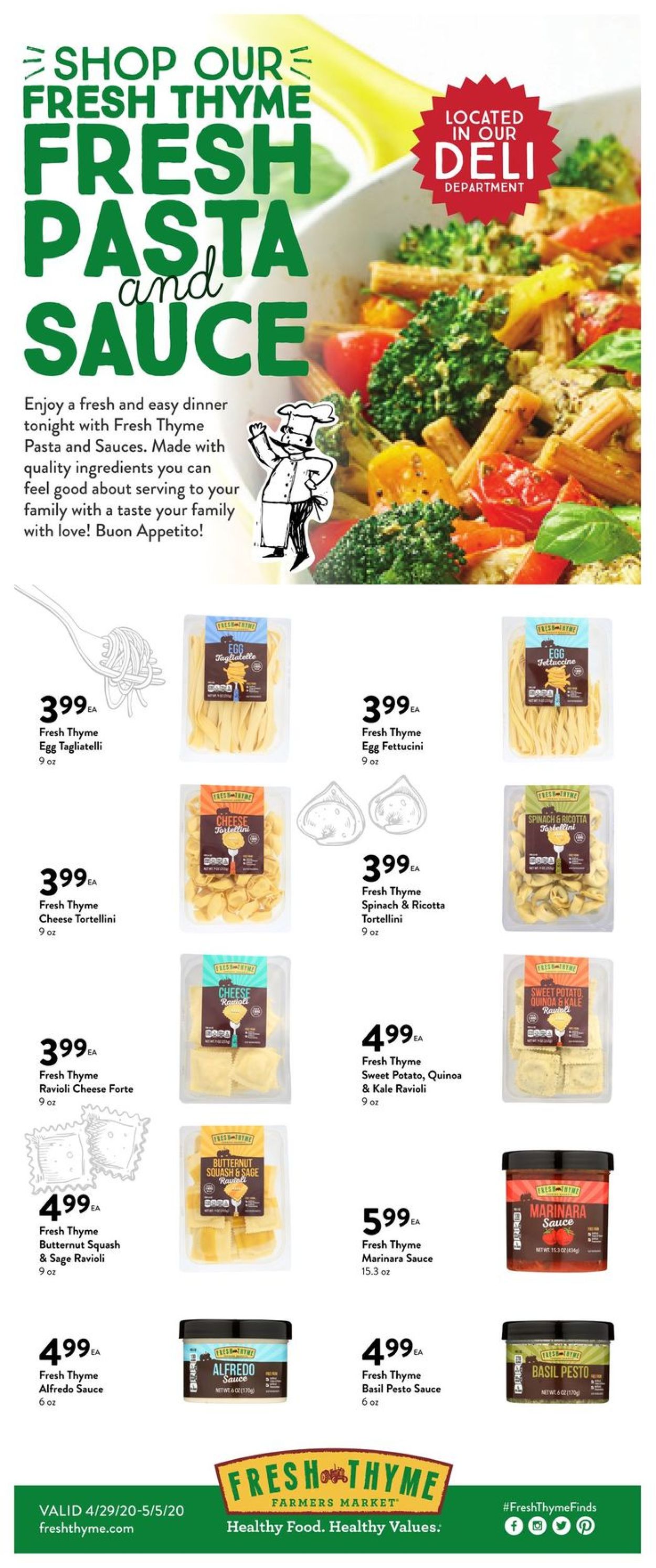 Catalogue Fresh Thyme from 04/29/2020