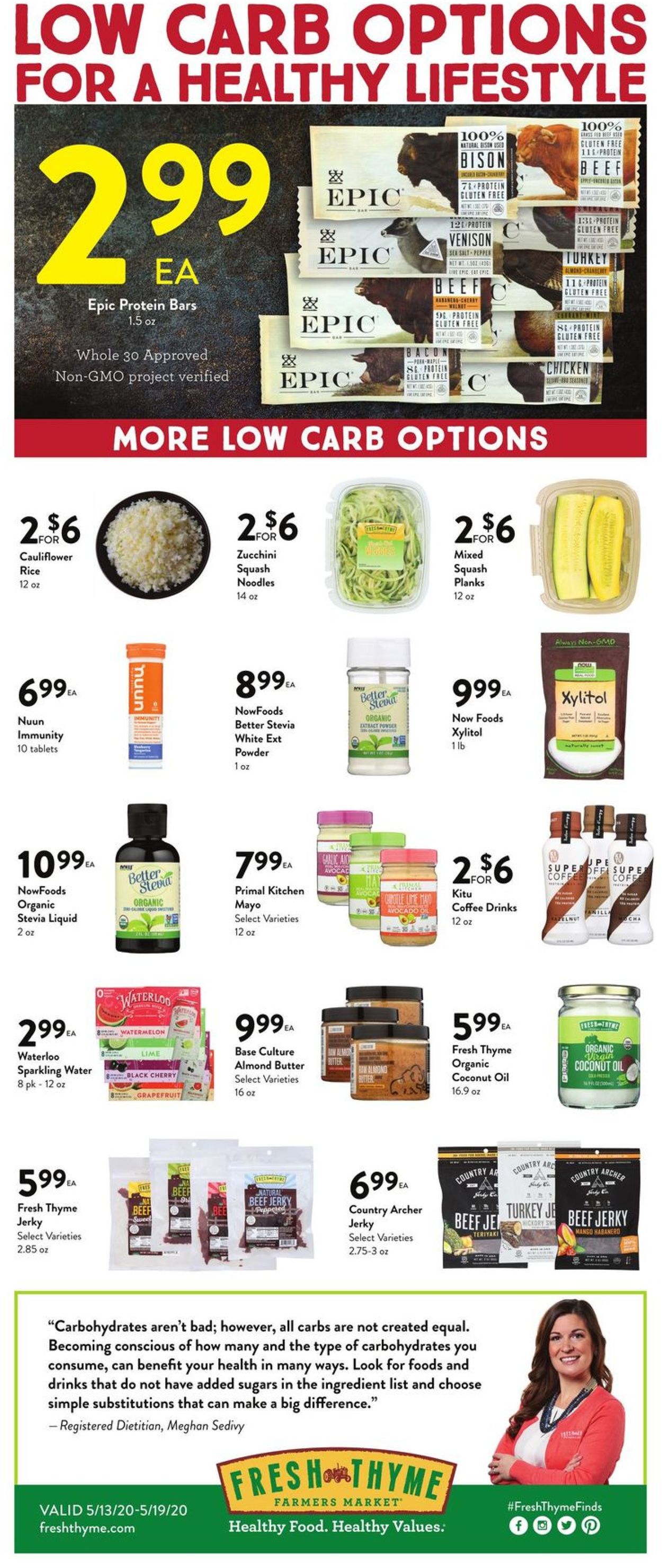 Catalogue Fresh Thyme from 05/13/2020