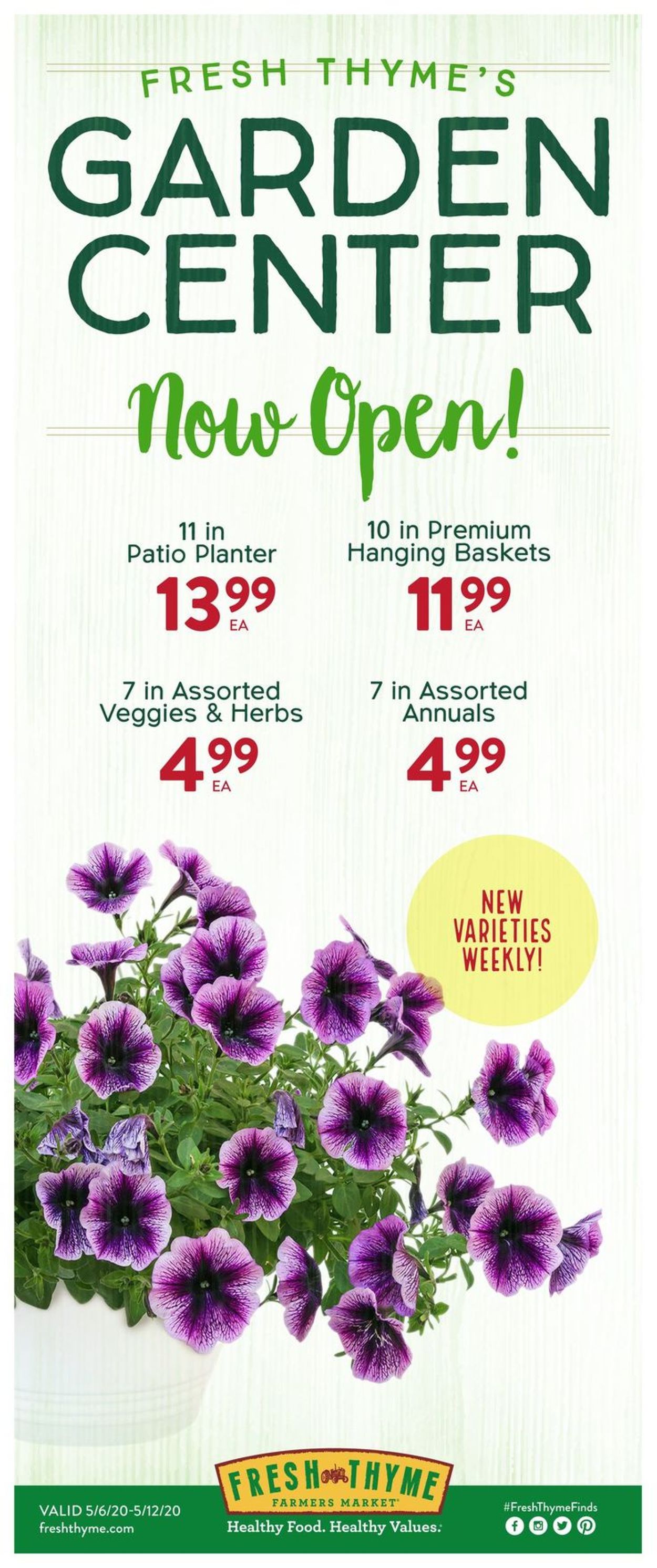 Catalogue Fresh Thyme from 05/13/2020