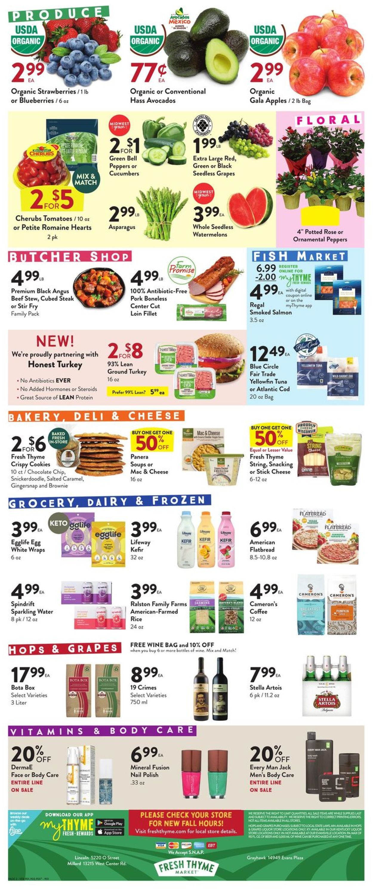 Catalogue Fresh Thyme from 09/16/2020