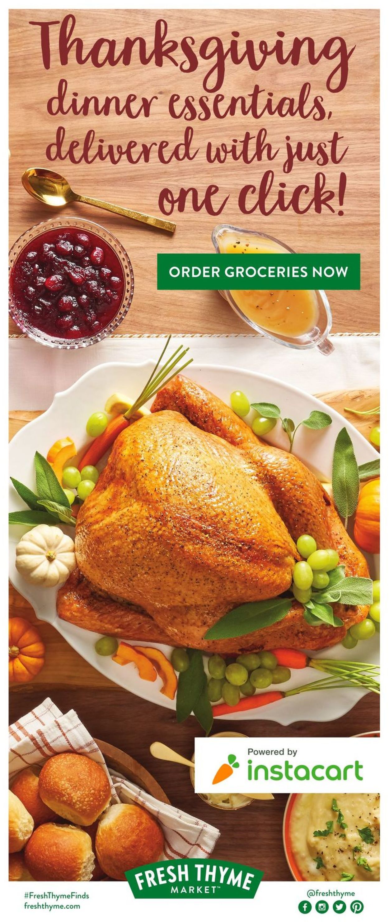 Catalogue Fresh Thyme Thanksgiving ad 2020 from 11/18/2020