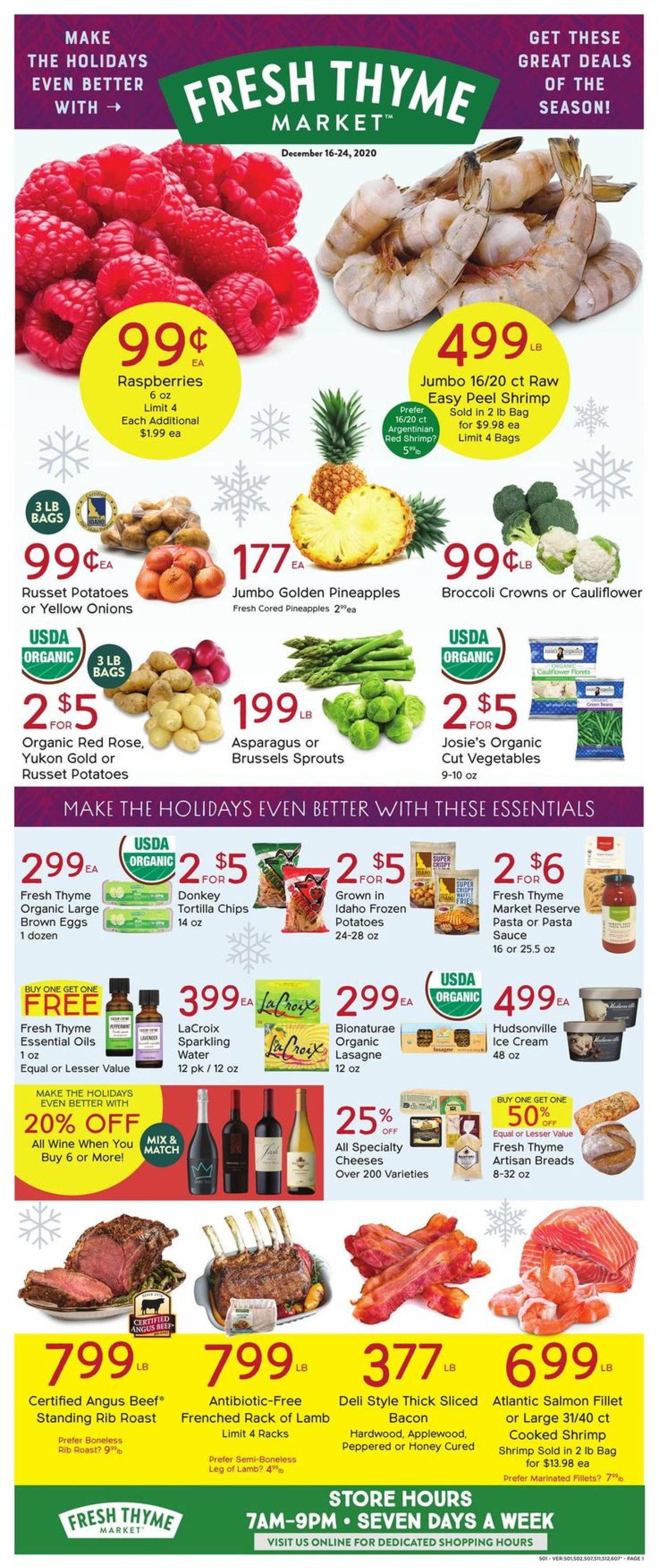 Catalogue Fresh Thyme from 12/16/2020