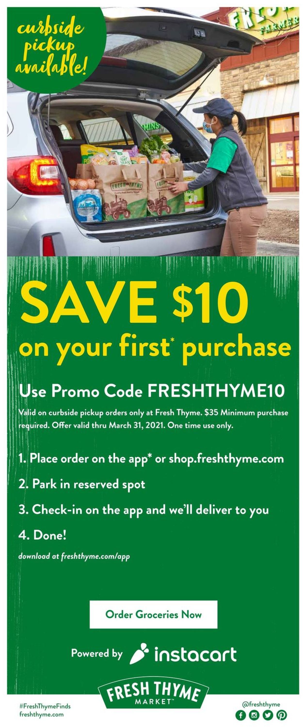 Catalogue Fresh Thyme from 01/20/2021
