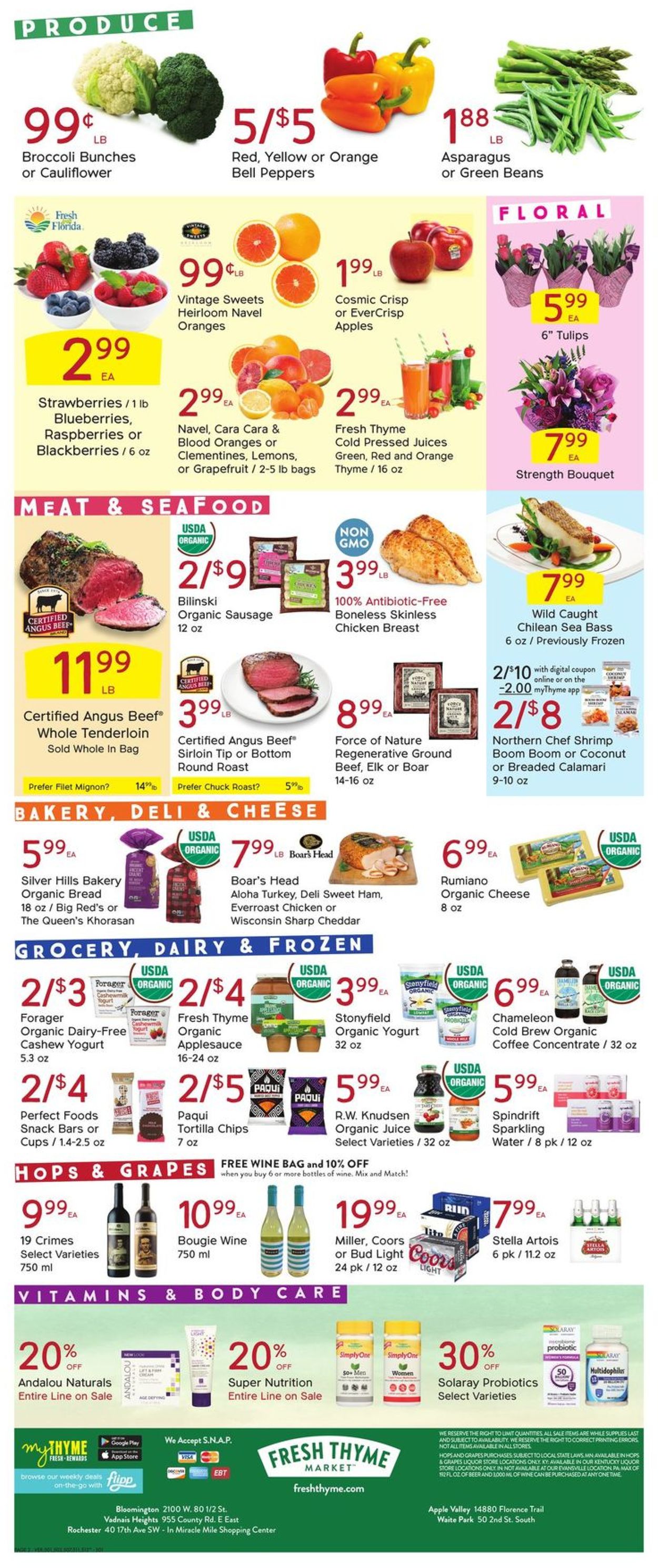 Catalogue Fresh Thyme from 03/03/2021