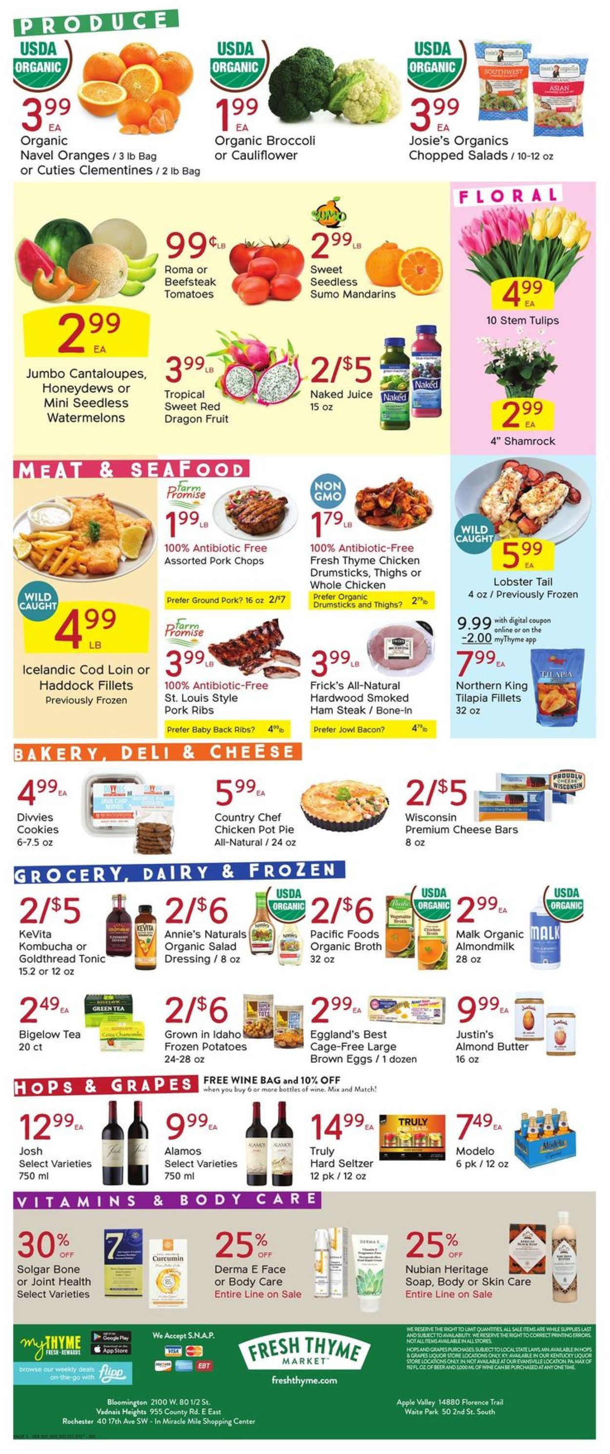 Catalogue Fresh Thyme from 03/10/2021
