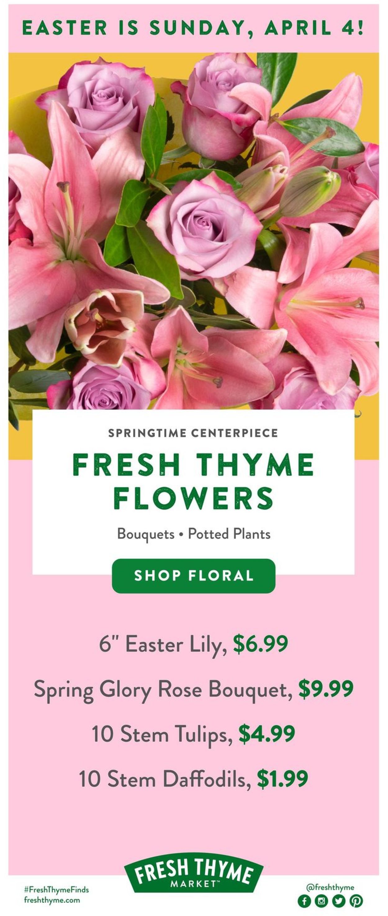 Catalogue Fresh Thyme - Easter 2021 ad from 03/31/2021