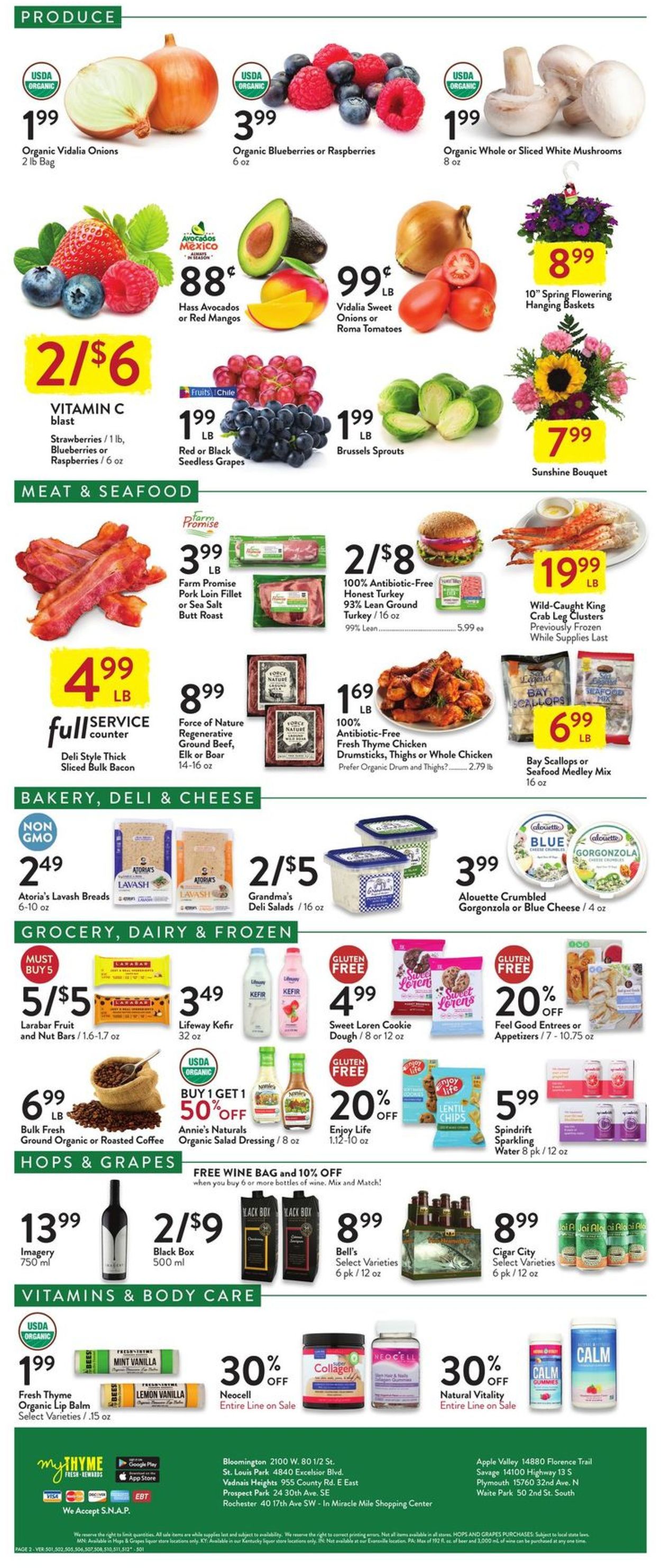 Catalogue Fresh Thyme from 05/12/2021