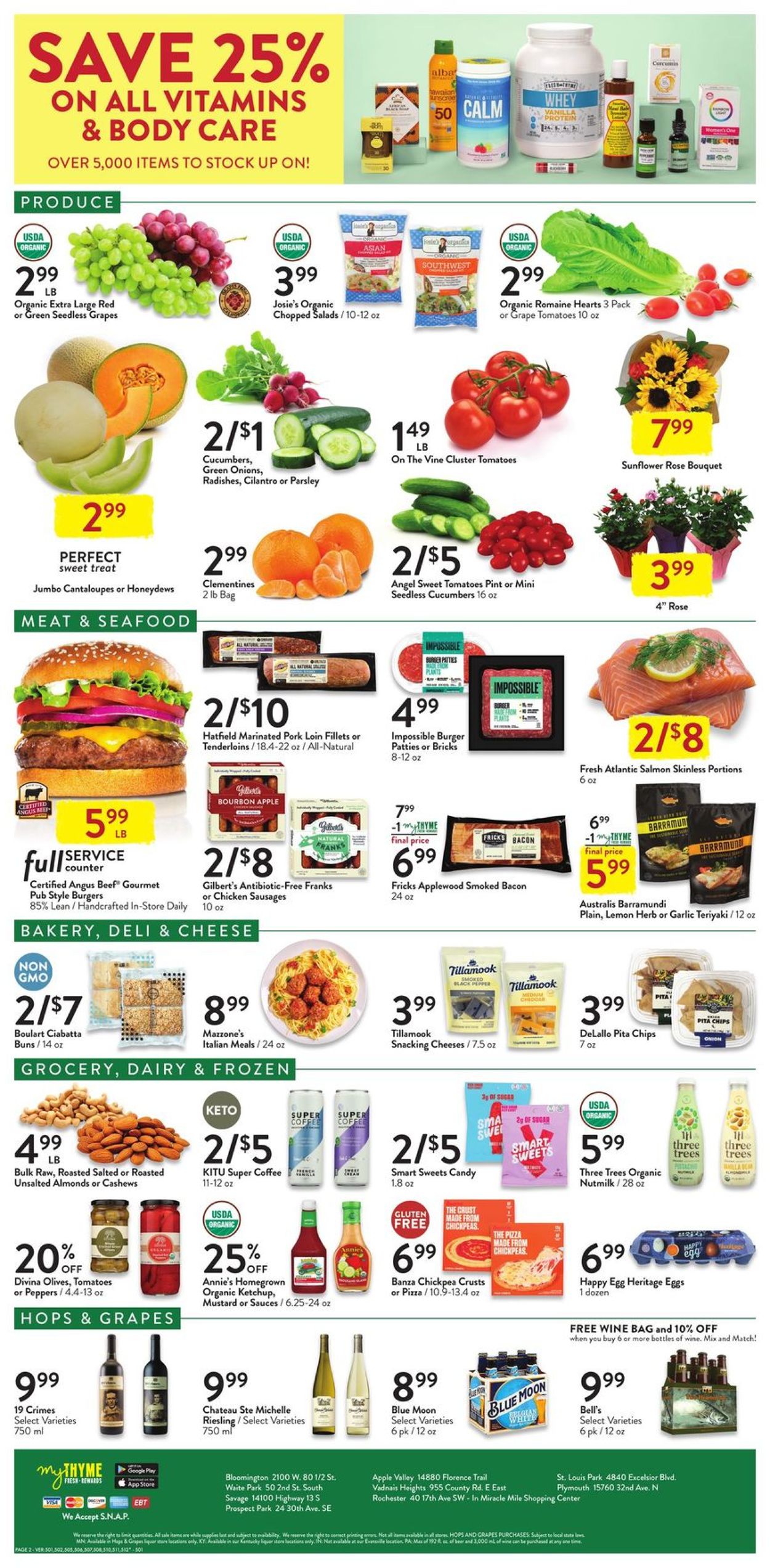 Catalogue Fresh Thyme from 07/28/2021