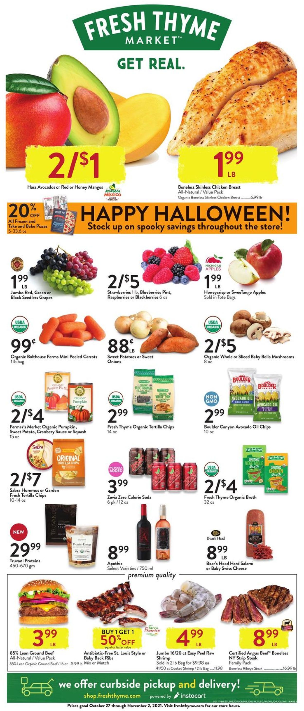 Catalogue Fresh Thyme HALLOWEEN 2021 from 10/27/2021