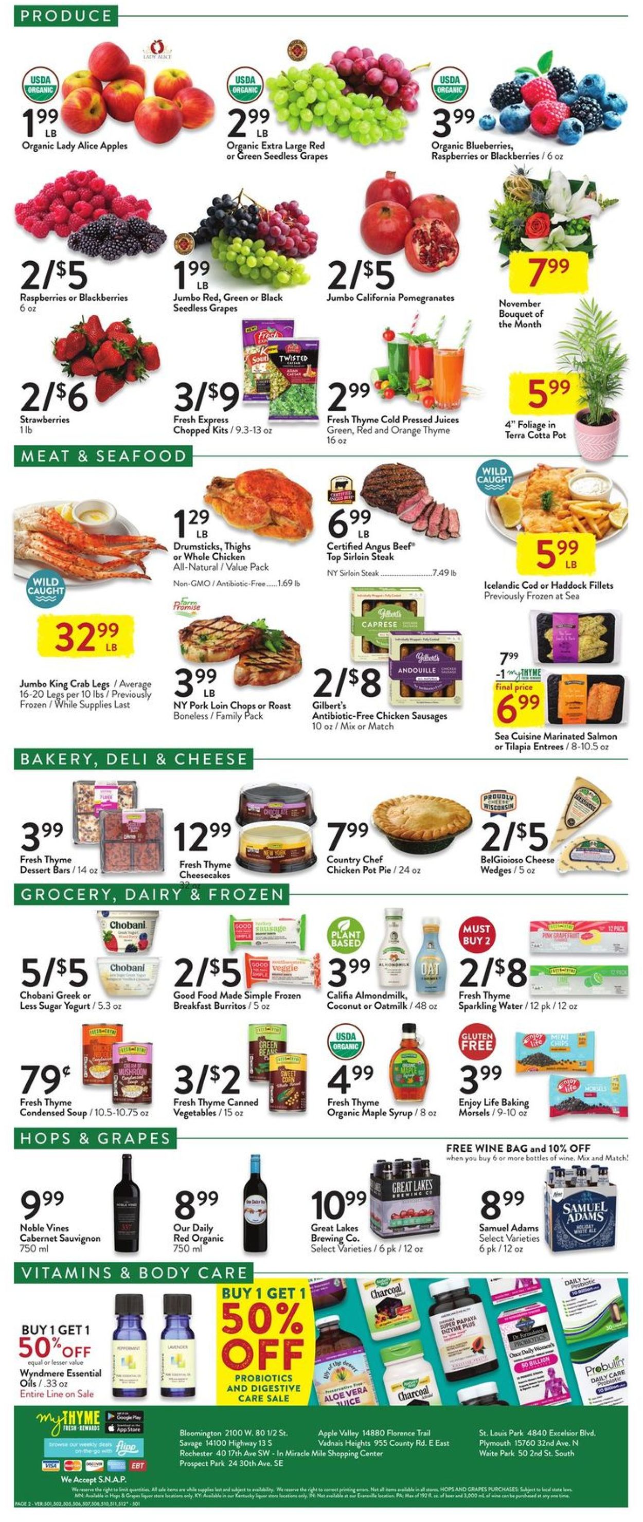 Catalogue Fresh Thyme from 11/03/2021