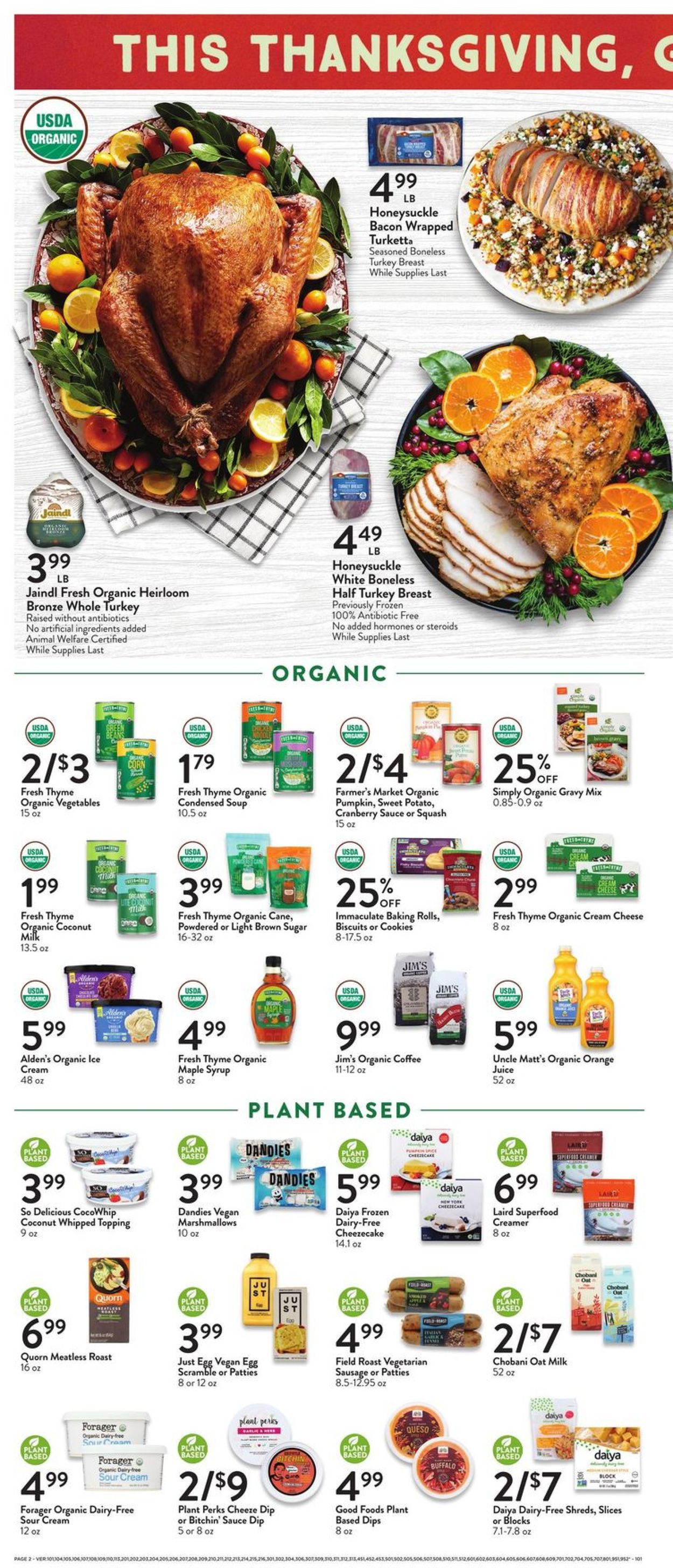 Catalogue Fresh Thyme from 11/17/2021