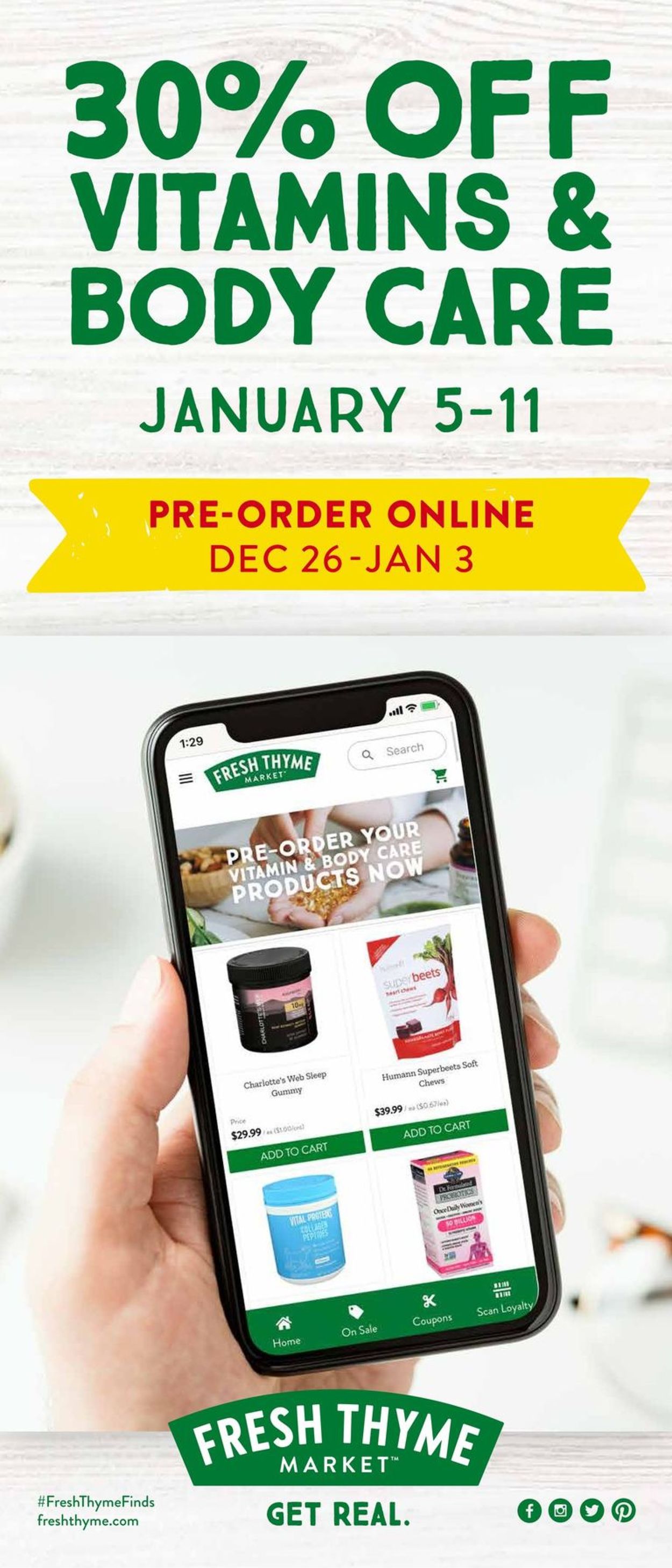 Catalogue Fresh Thyme from 12/26/2021