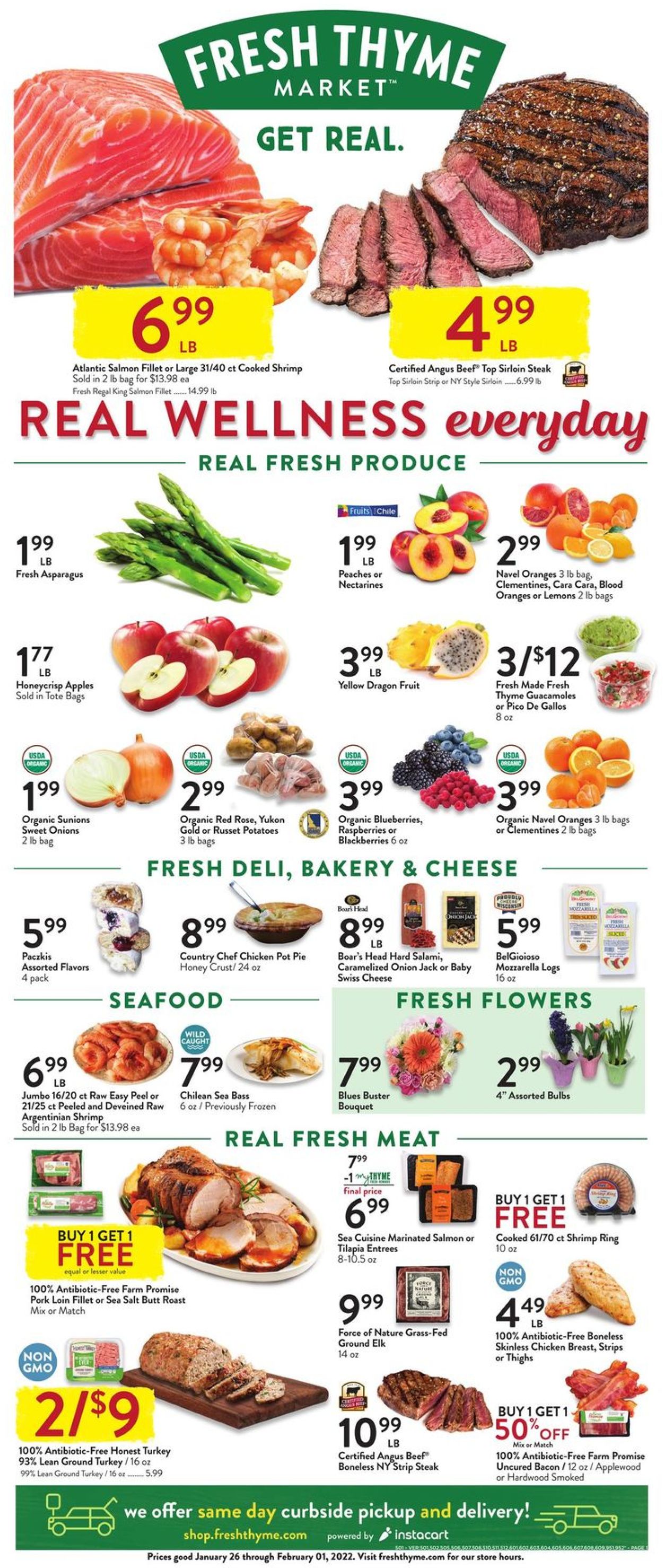 Catalogue Fresh Thyme from 01/26/2022