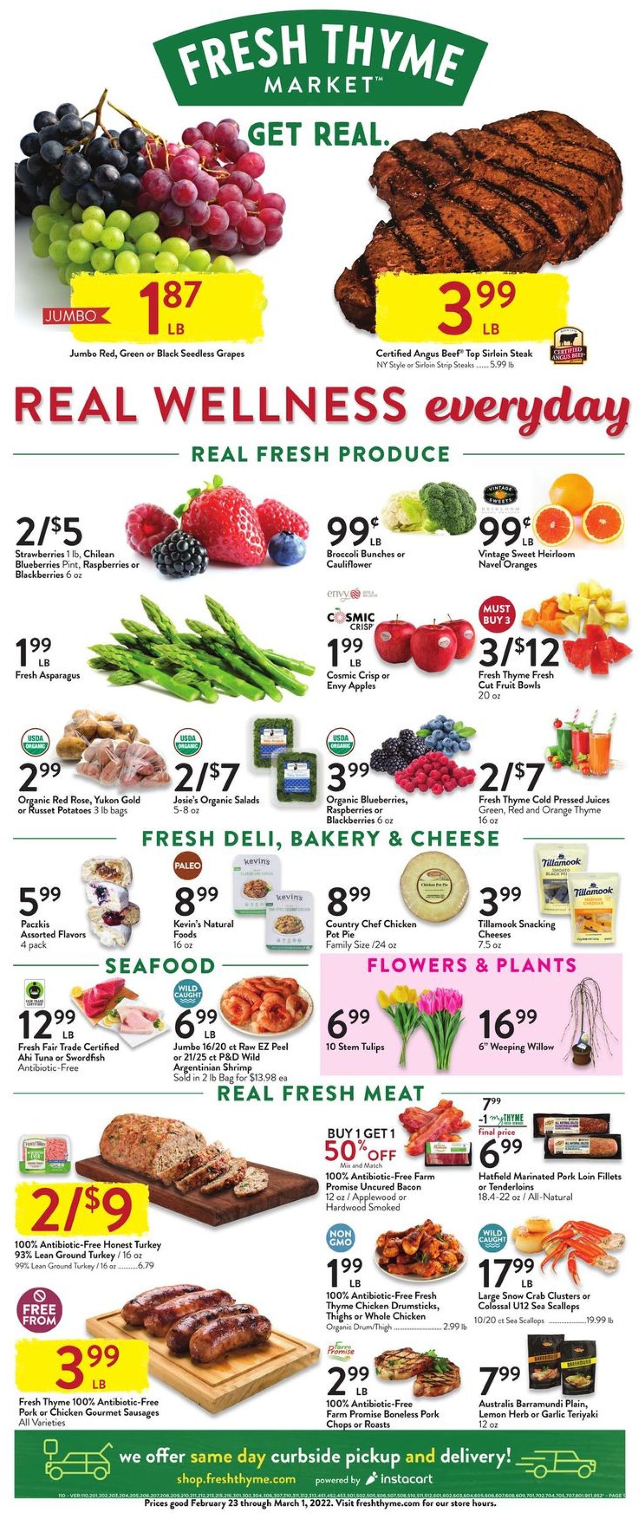 Catalogue Fresh Thyme from 02/23/2022