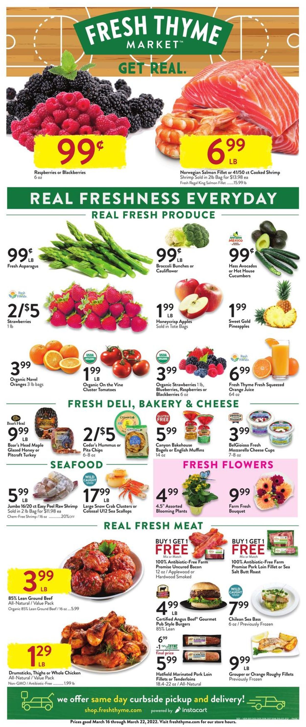 Catalogue Fresh Thyme from 03/16/2022