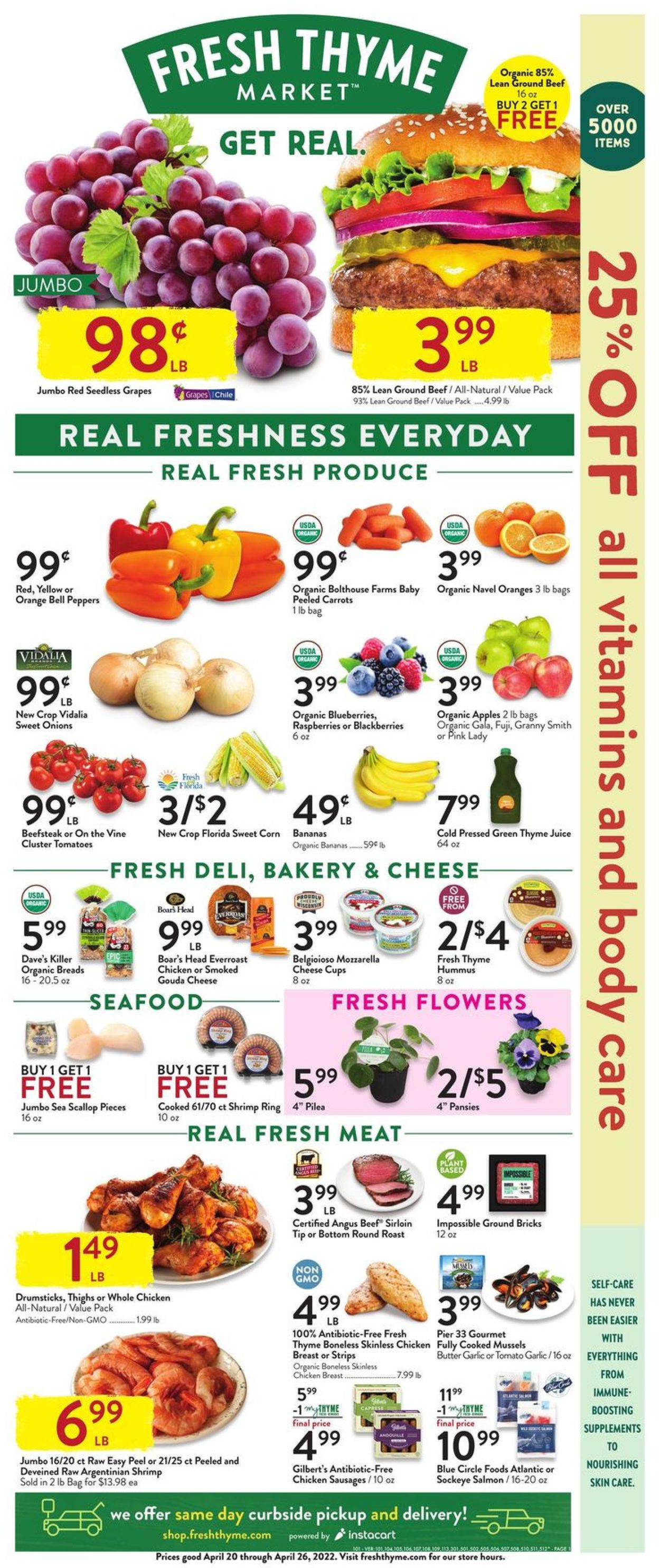 Catalogue Fresh Thyme from 04/20/2022