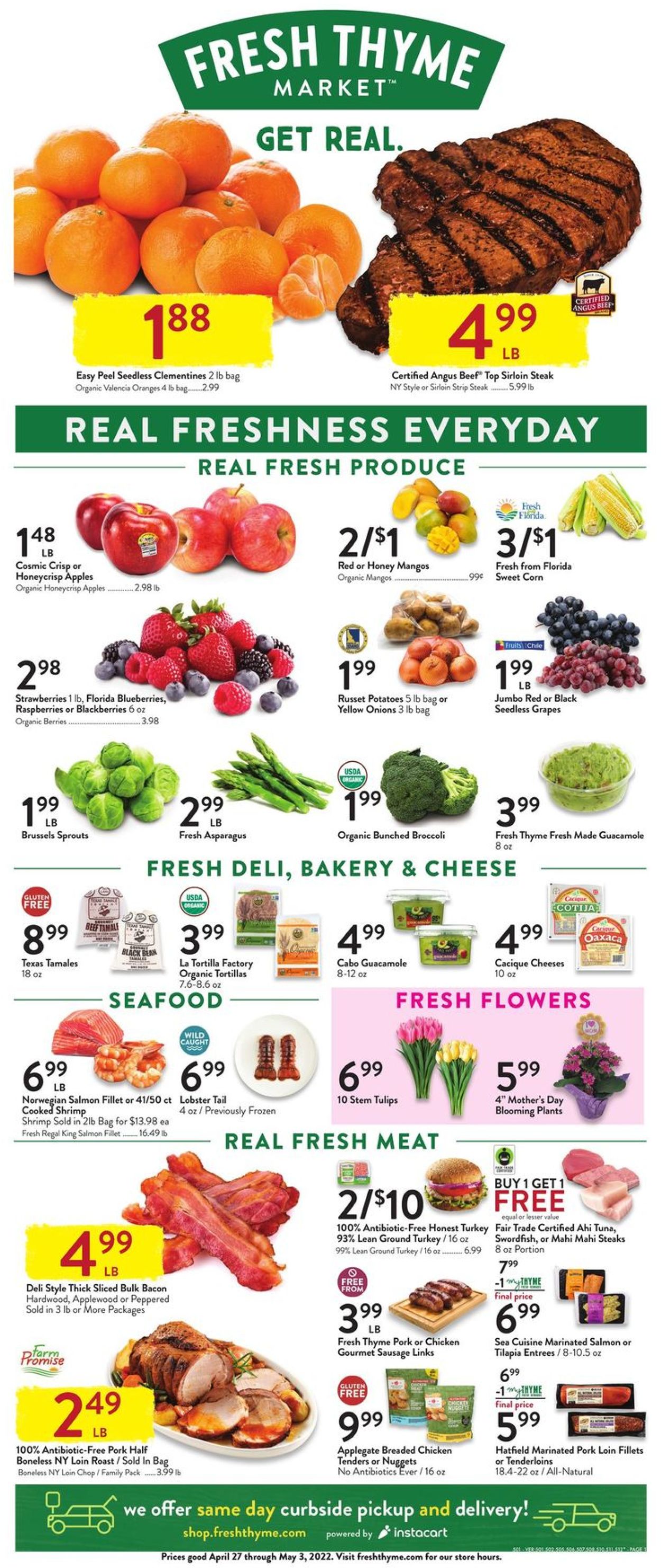 Catalogue Fresh Thyme from 04/27/2022