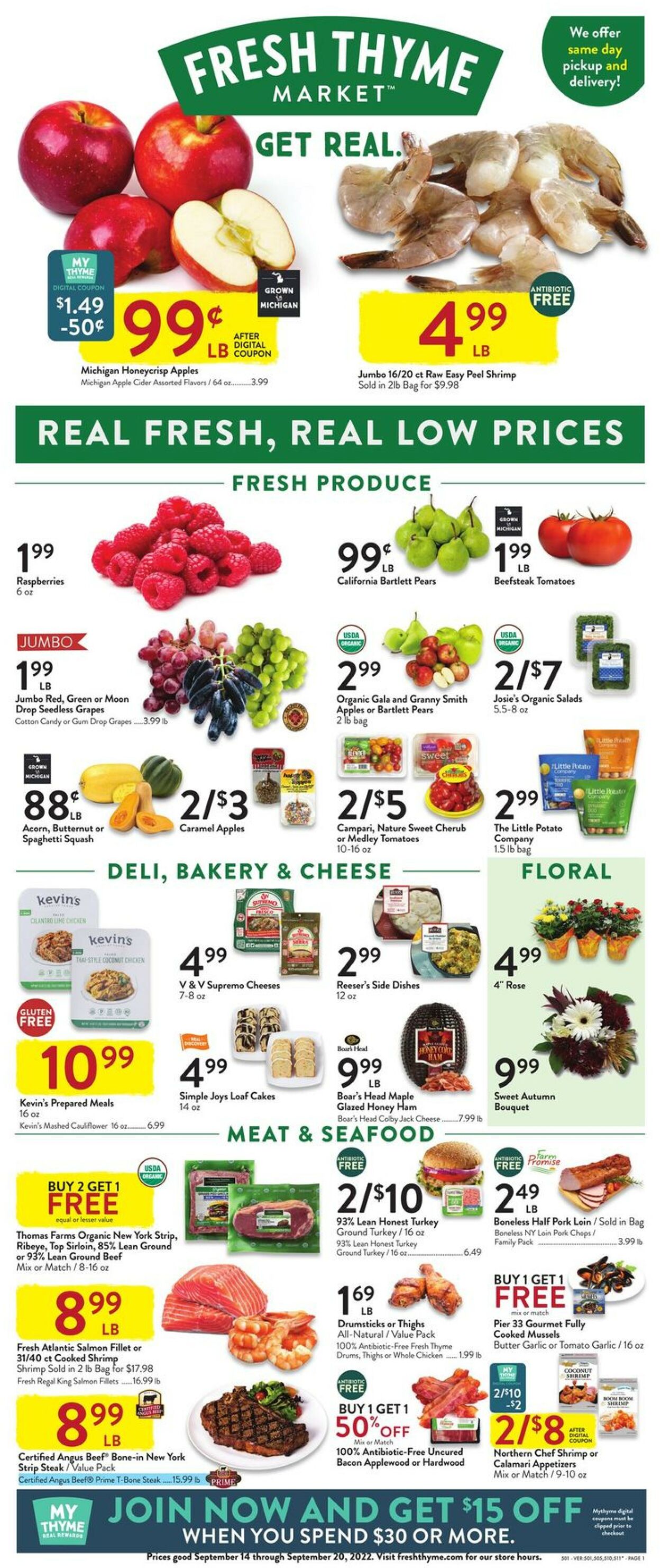 Catalogue Fresh Thyme from 09/14/2022