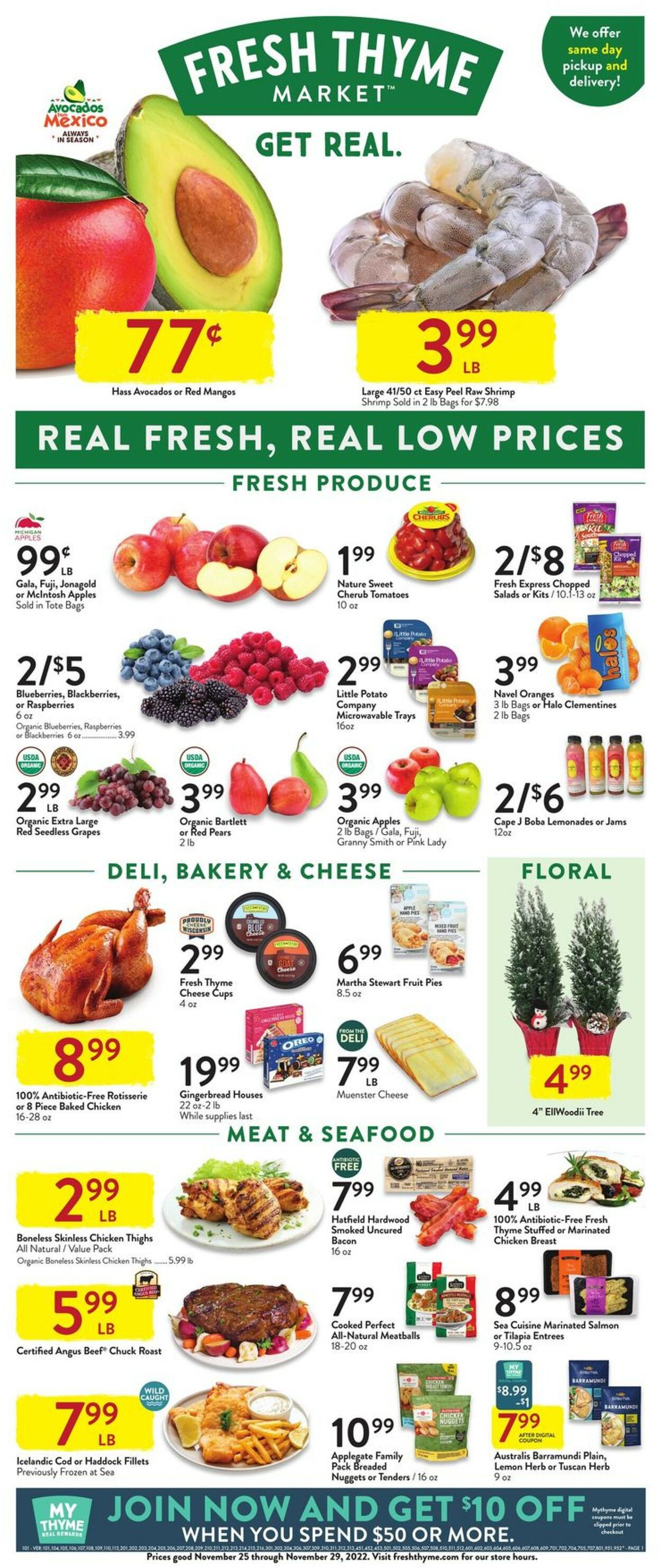 Catalogue Fresh Thyme from 11/25/2022