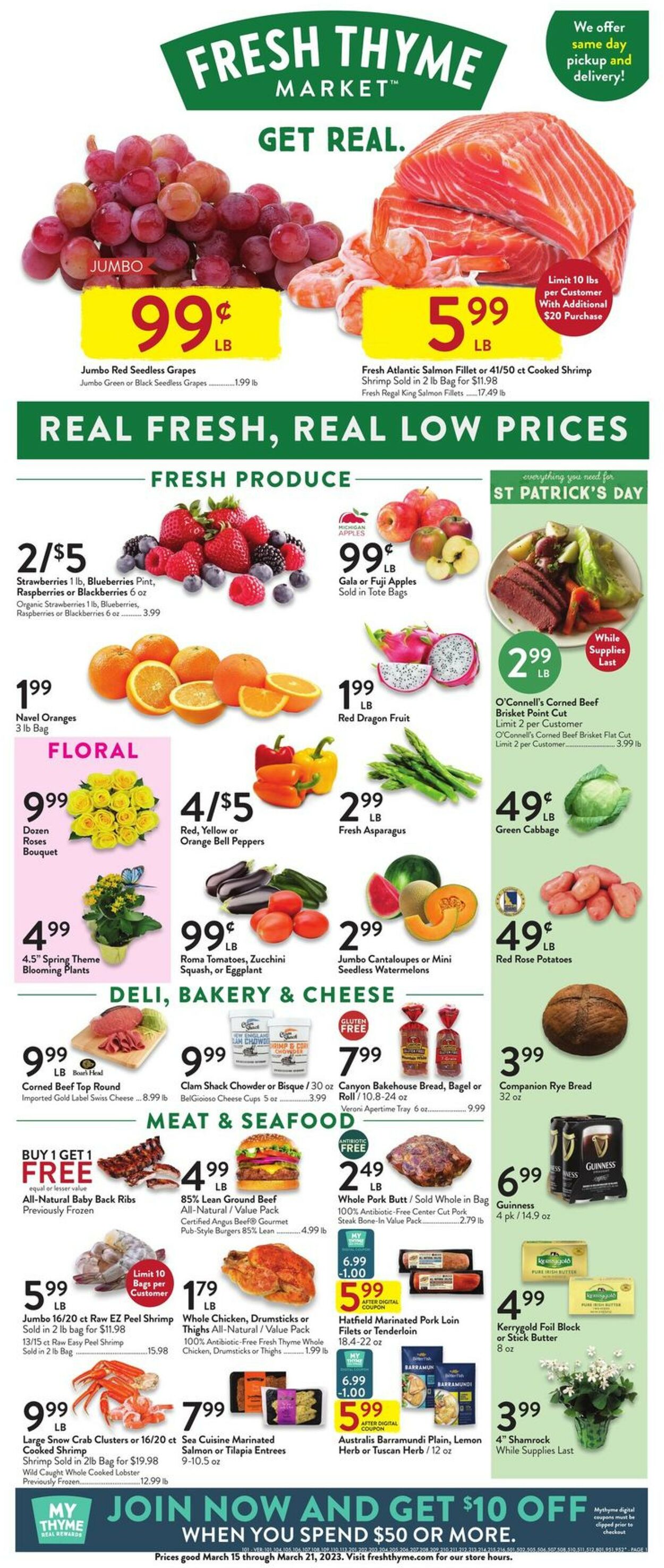 Catalogue Fresh Thyme from 03/15/2023