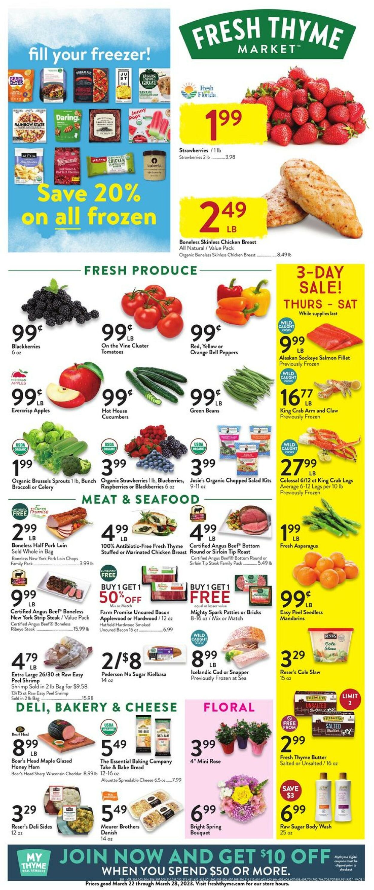 Catalogue Fresh Thyme from 03/22/2023