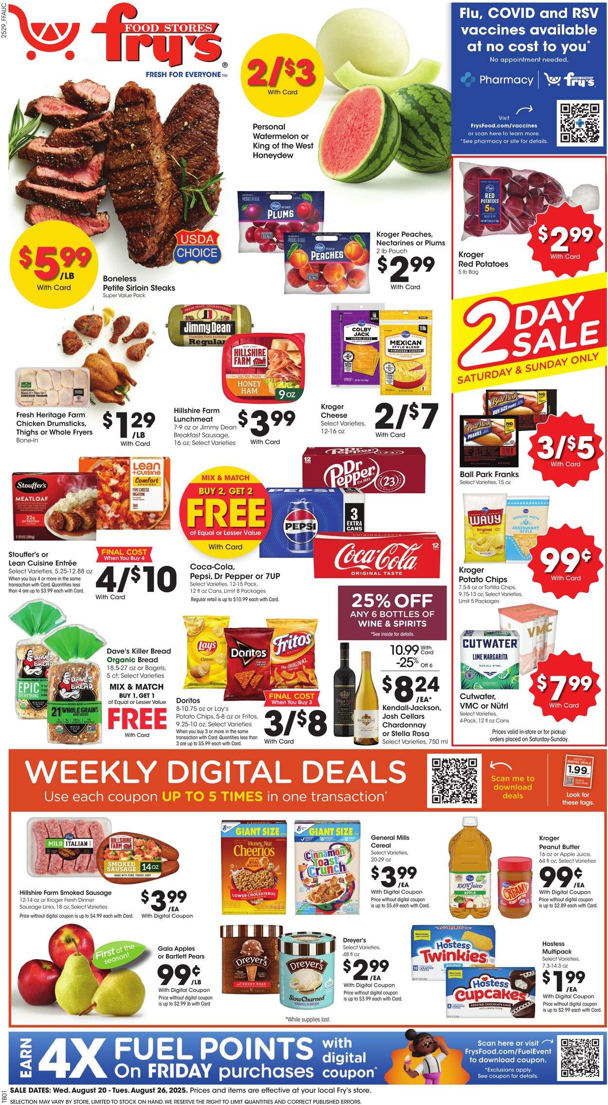 Catalogue Fry’s from 08/20/2025