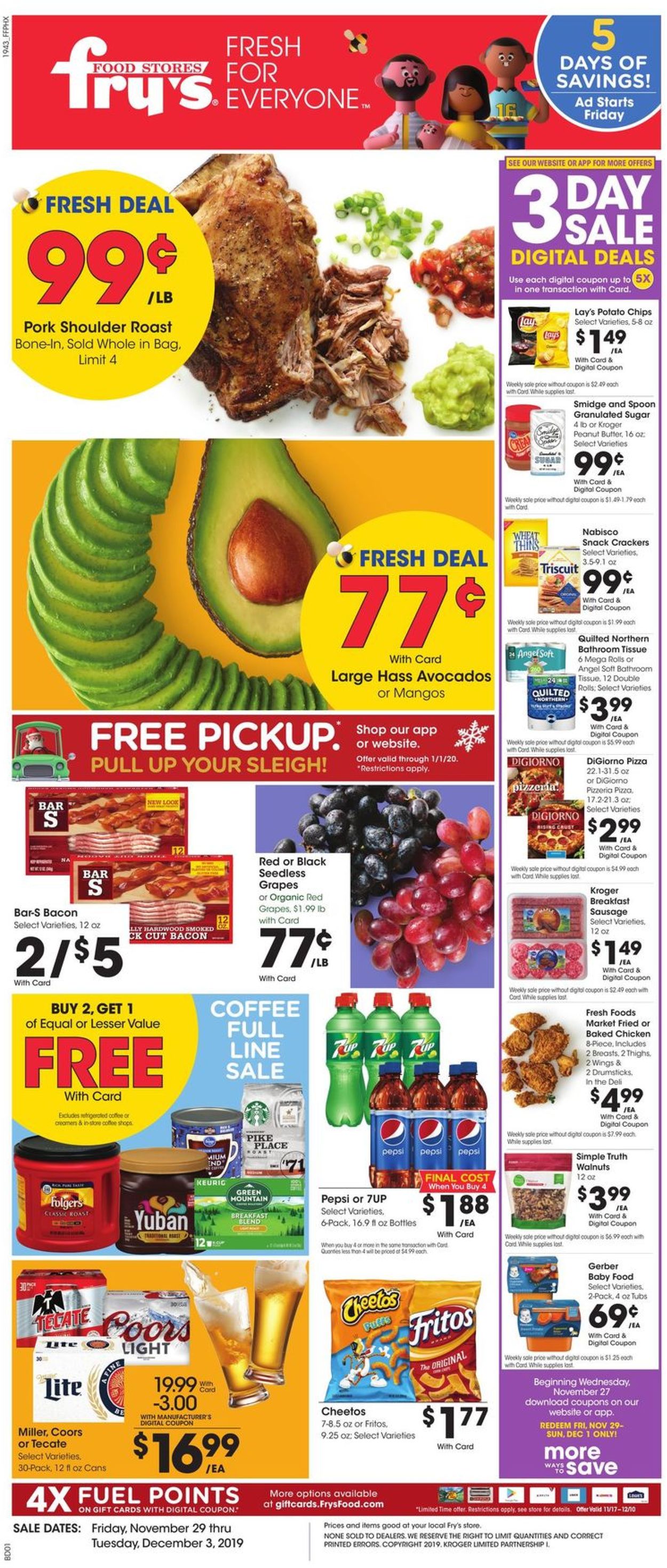 Catalogue Fry’s from 11/29/2019