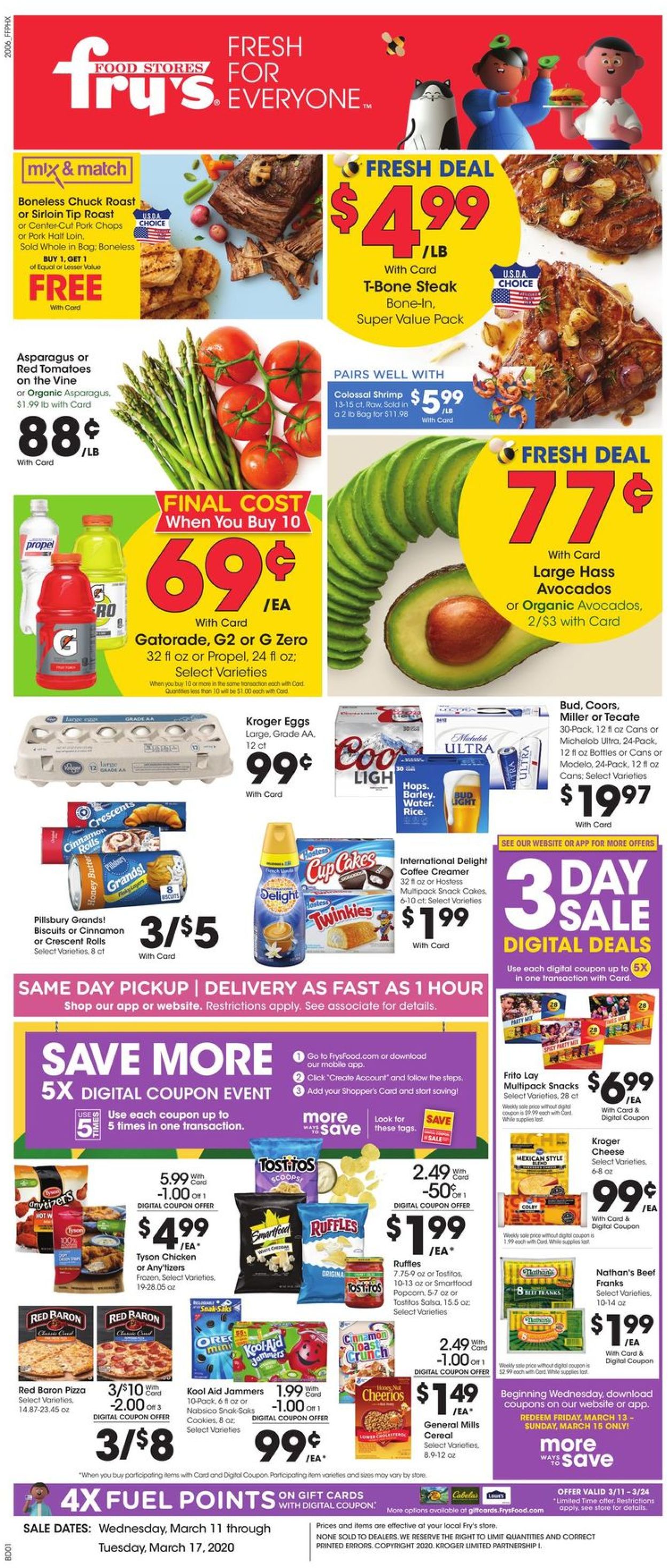 Fry’s Current weekly ad 03/11 - 03/17/2020 - frequent-ads.com