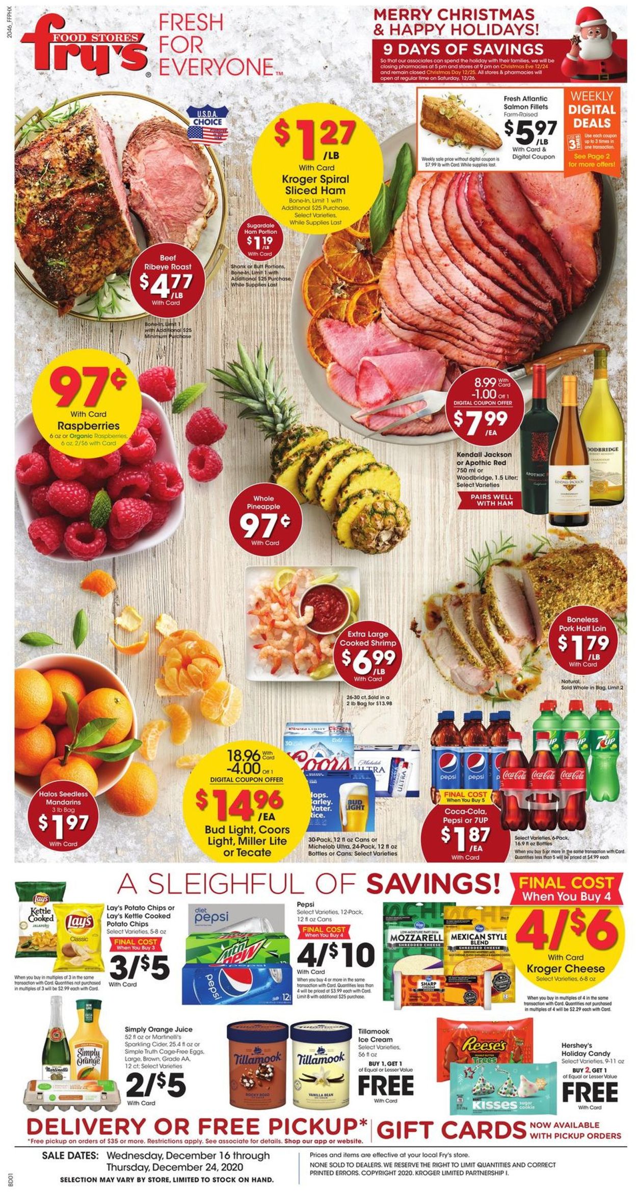 Fry’s Christmas Ad 2020 Current weekly ad 12/16 12/24/2020 frequent