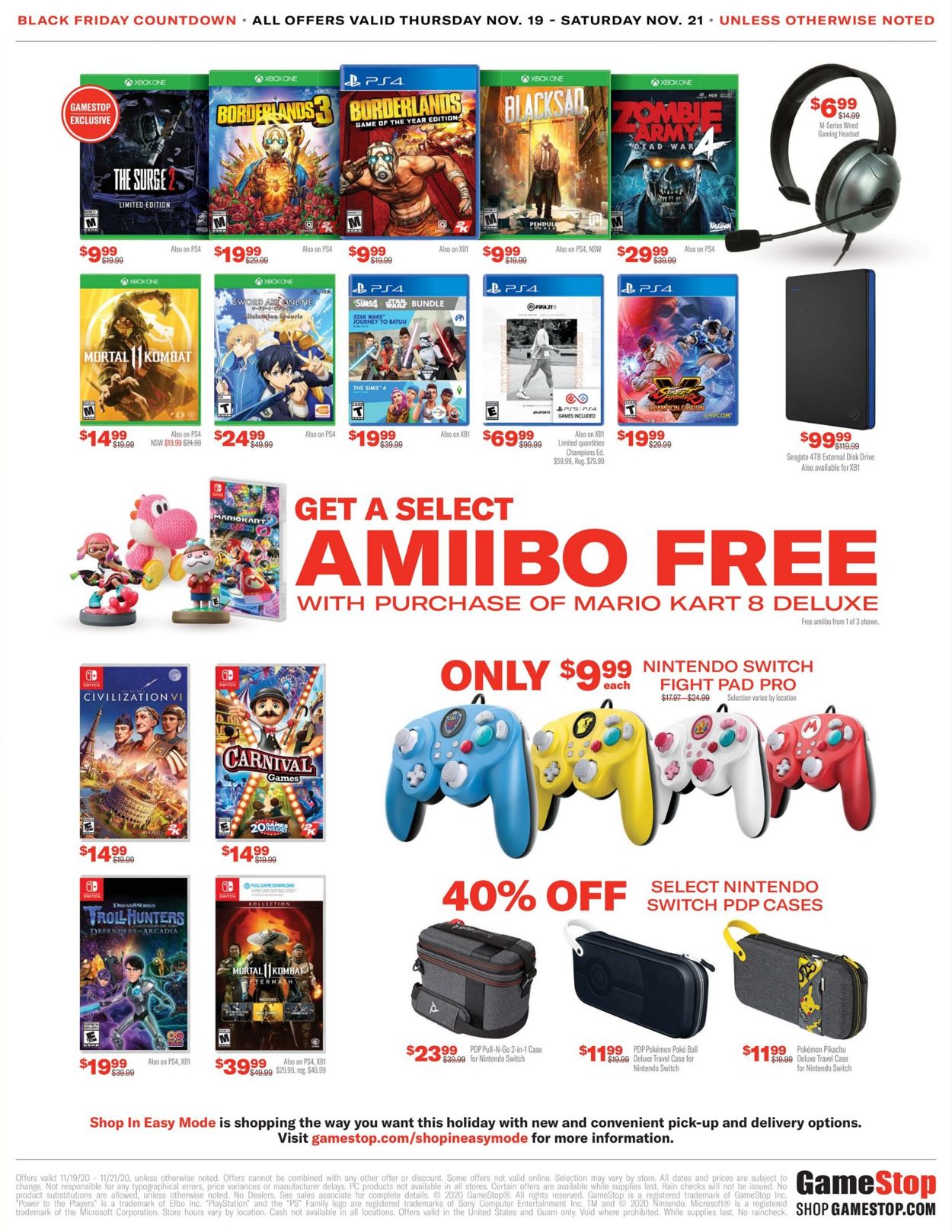 Catalogue Game Stop - Black Friday 2020 from 11/19/2020