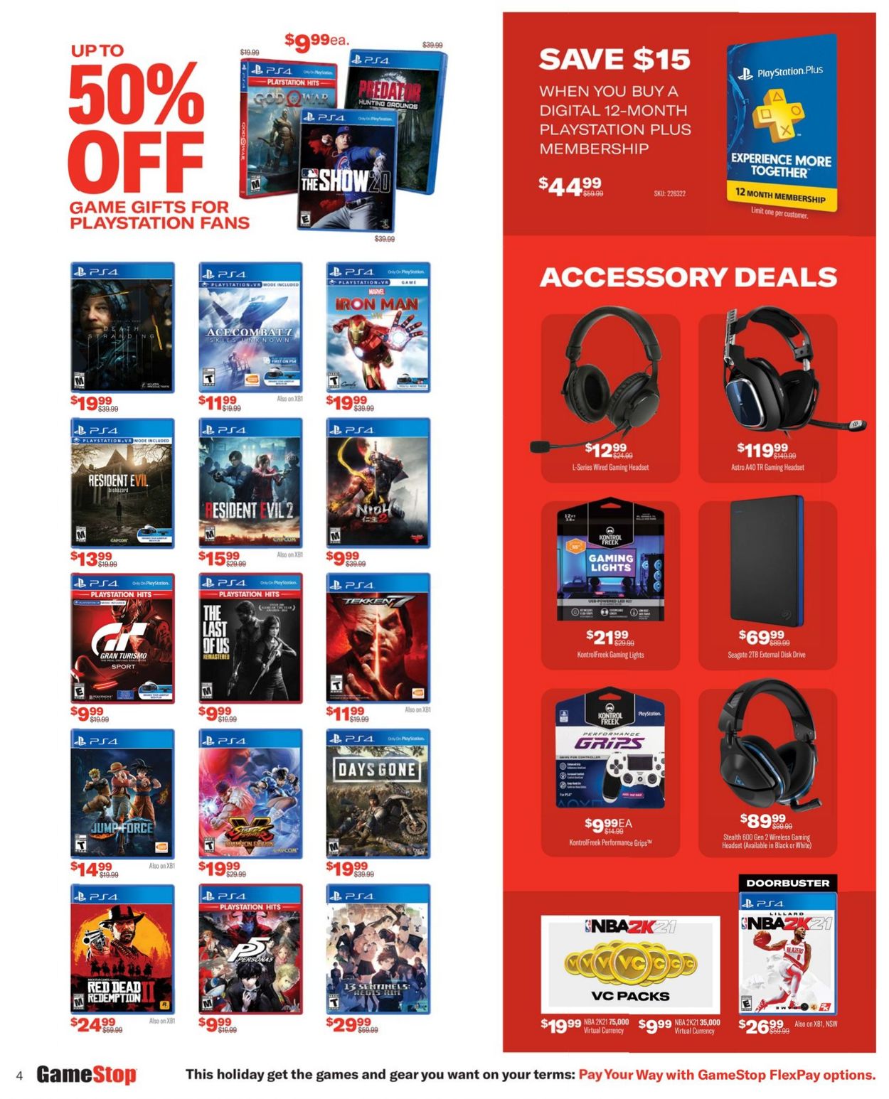 Catalogue Game Stop Black Friday 2020 from 11/26/2020