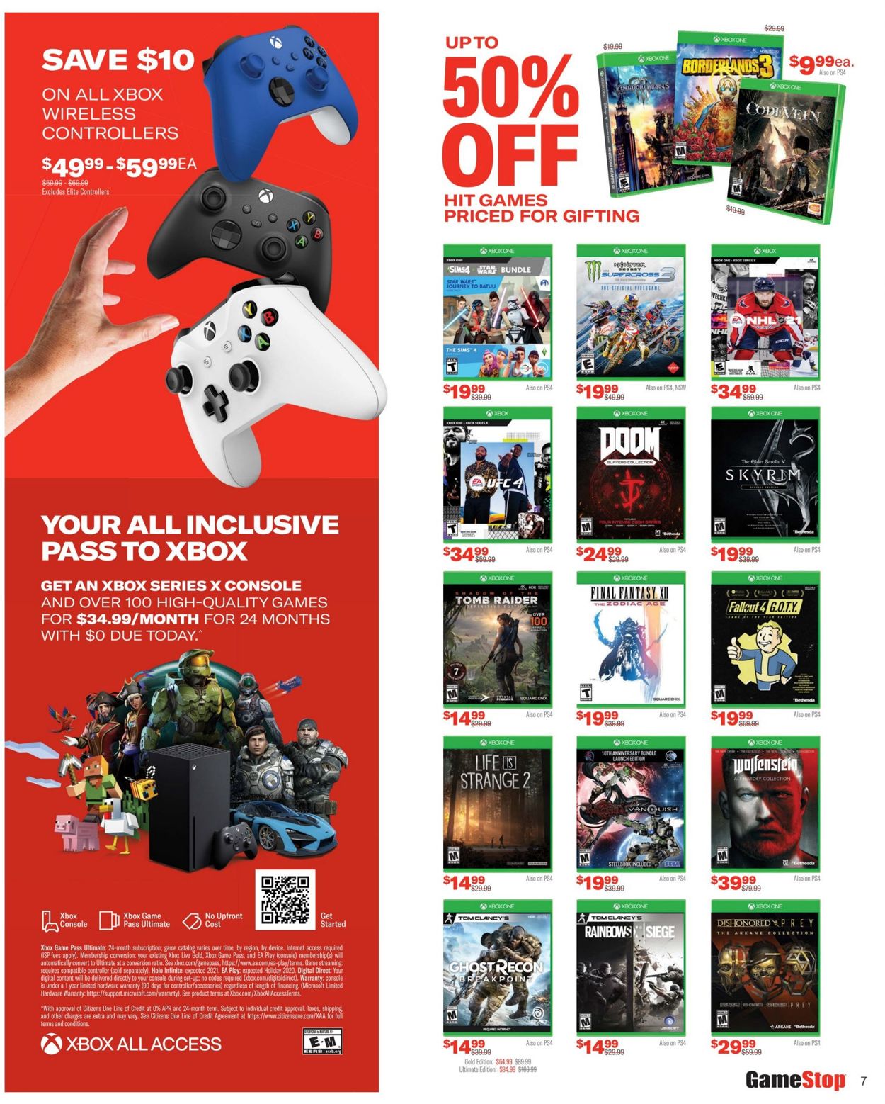 Catalogue Game Stop Black Friday 2020 from 11/26/2020