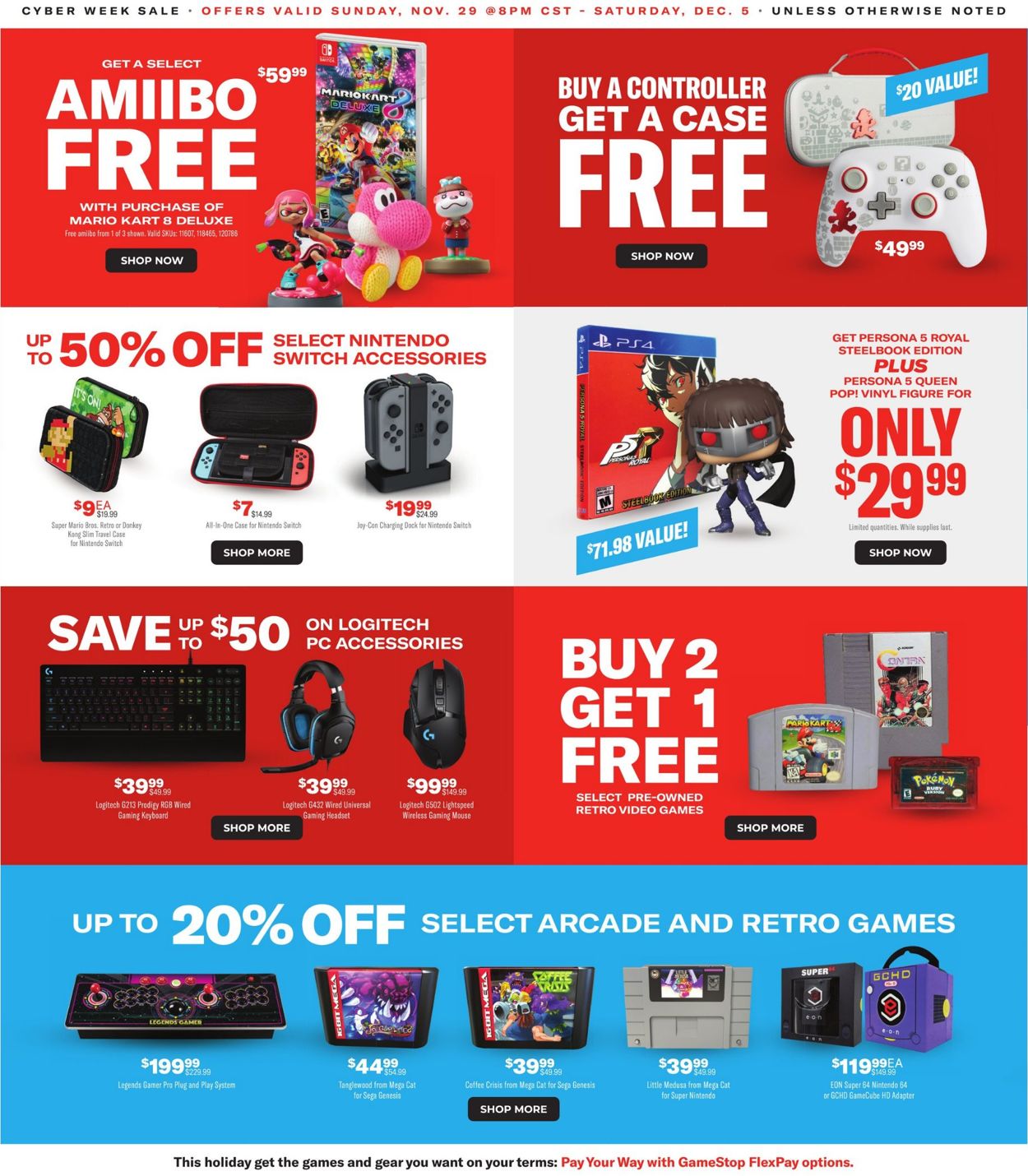 Catalogue Game Stop Cyber Week 2020 from 11/29/2020