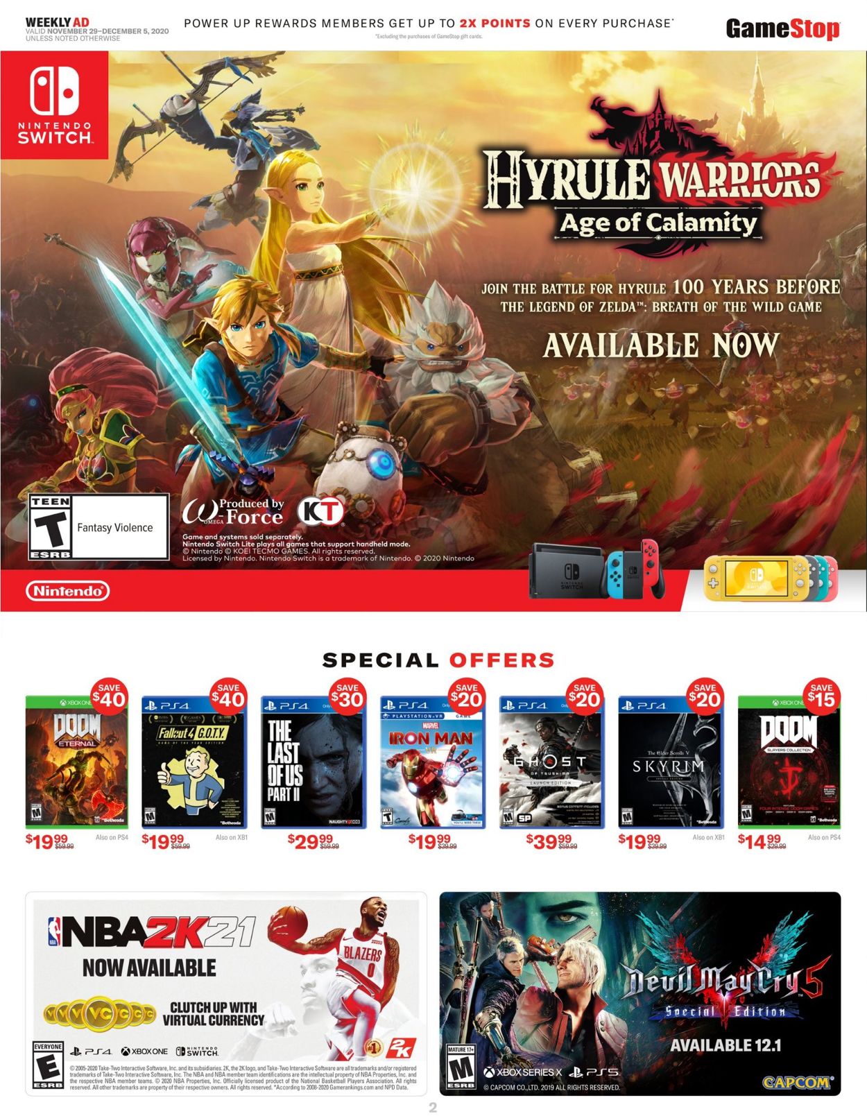 Catalogue Game Stop - Cyber Monday 2020 from 11/29/2020